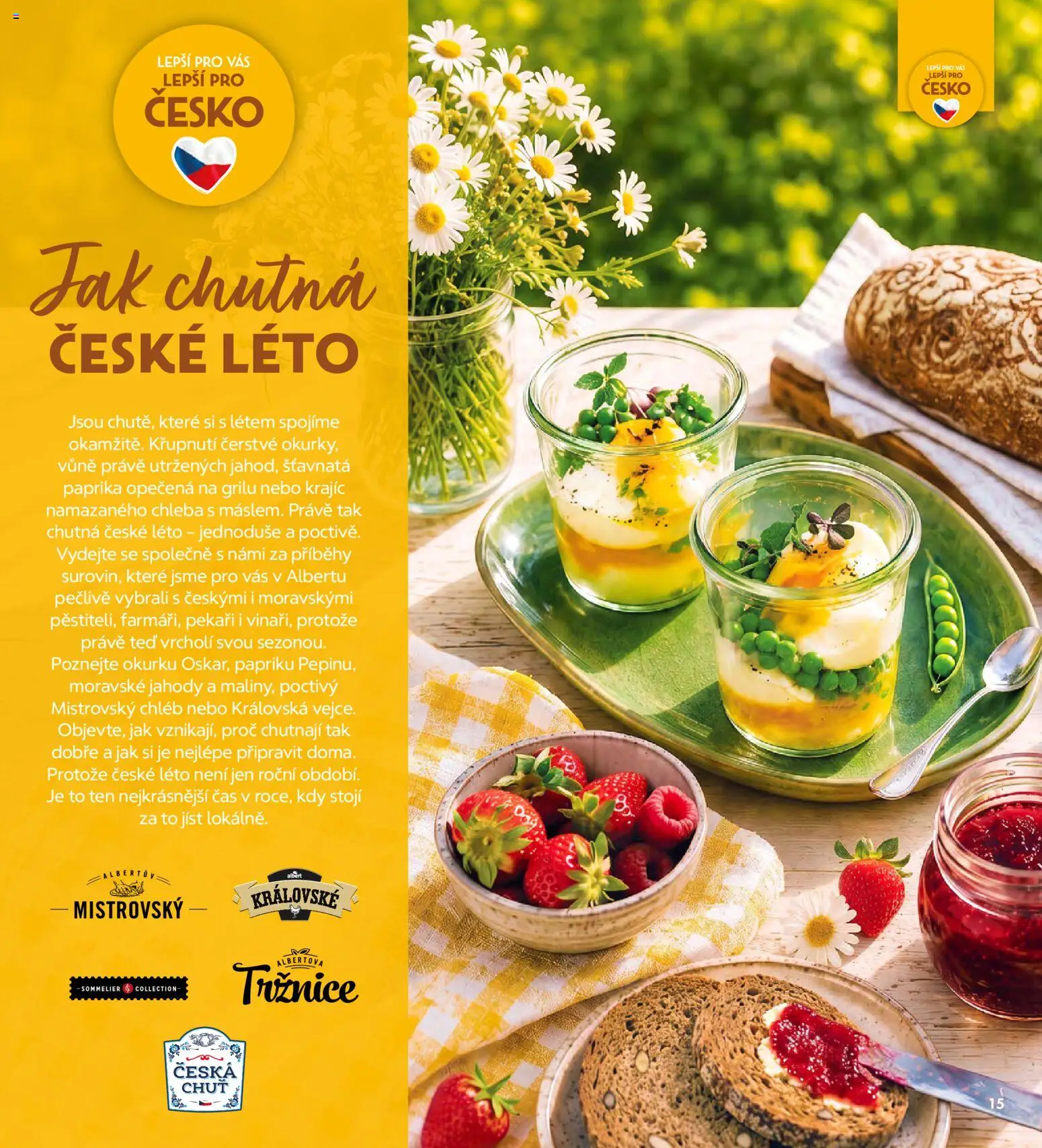 Albert magazín od 01.07.2026 | Strana: 15 | Produkty: Chleba, Jahody, Mistrovský chléb, Paprika