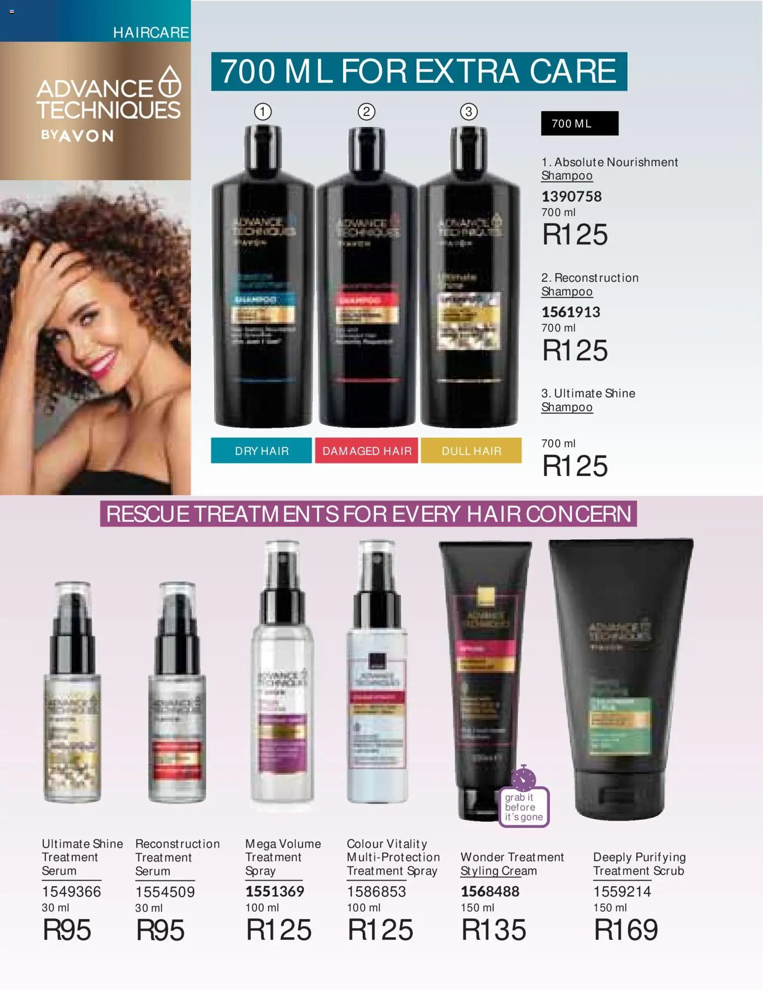 New Avon catalogue – valid from 01/07/2026 | Page: 162 | Products: Serum, Shampoo, Cream, Scrub
