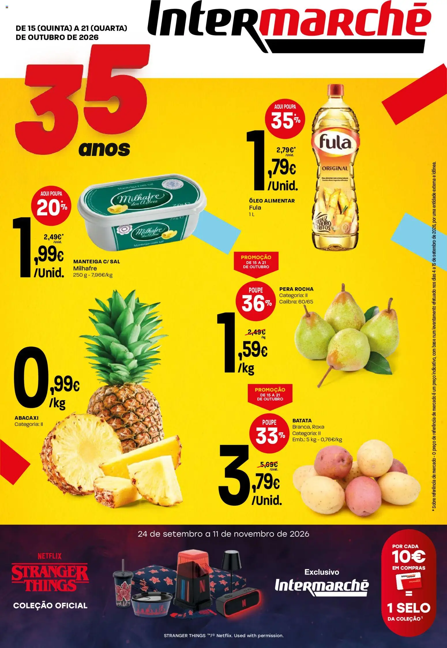 Intermarché folheto Mini │ válido de 15/10/2026 | Página: 1 | Produtos: Batata, Base, Sal, Óleo