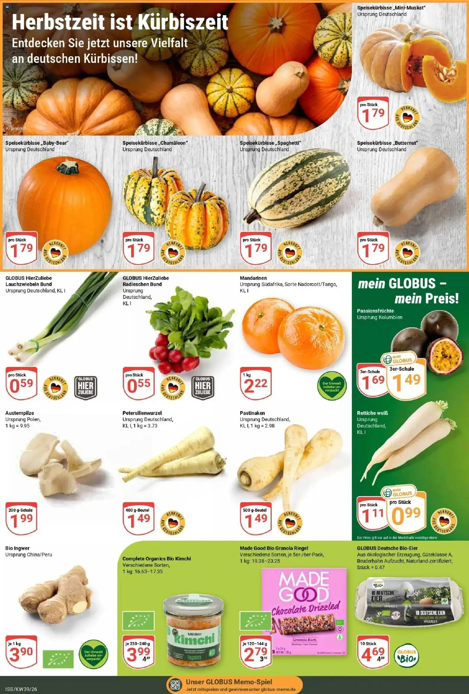 Globus Prospekt Isserstedt (ab 21.09.2026) » Angebote online | Seite: 6 | Produkte: Eier, Mandarinen