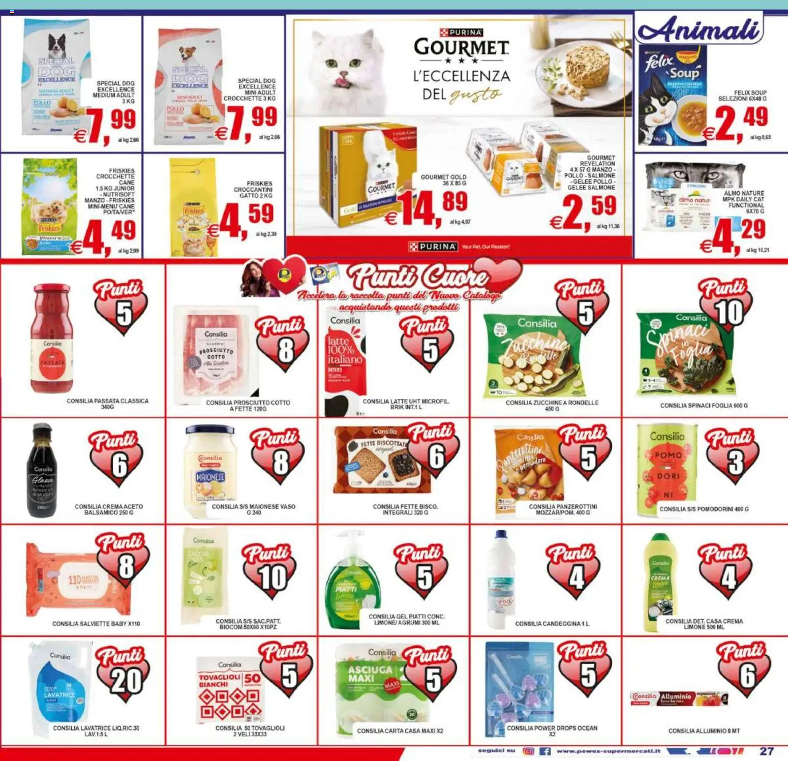 Volantino Pewex del 29.05.2026 | Pagina: 27 | Prodotti: Crema, Salmone, Latte, Agrumi