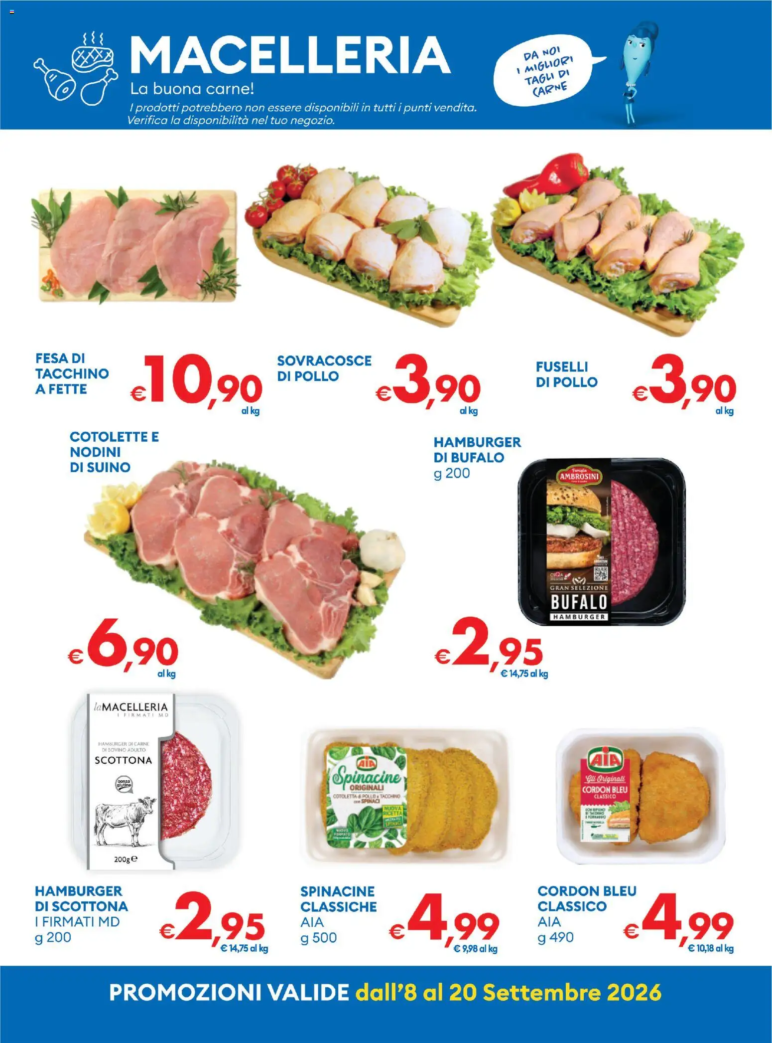 Volantino MD Discount del 08/09/2026 | Pagina: 9 | Prodotti: Bovino, Pollo, Suino, Carne