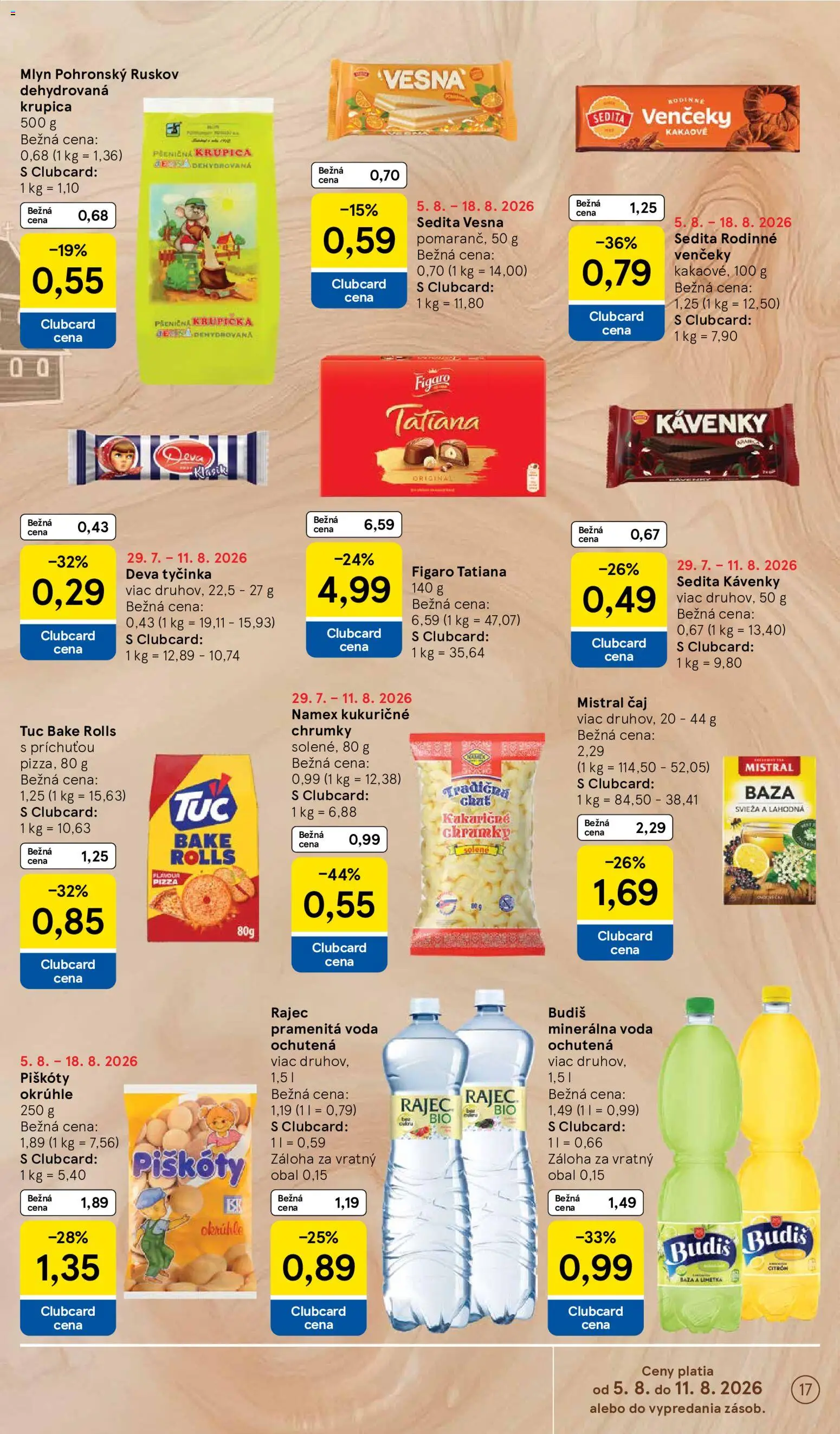 Nové Tesco akcie – leták je platný od 05.08.2026 | Strana: 17