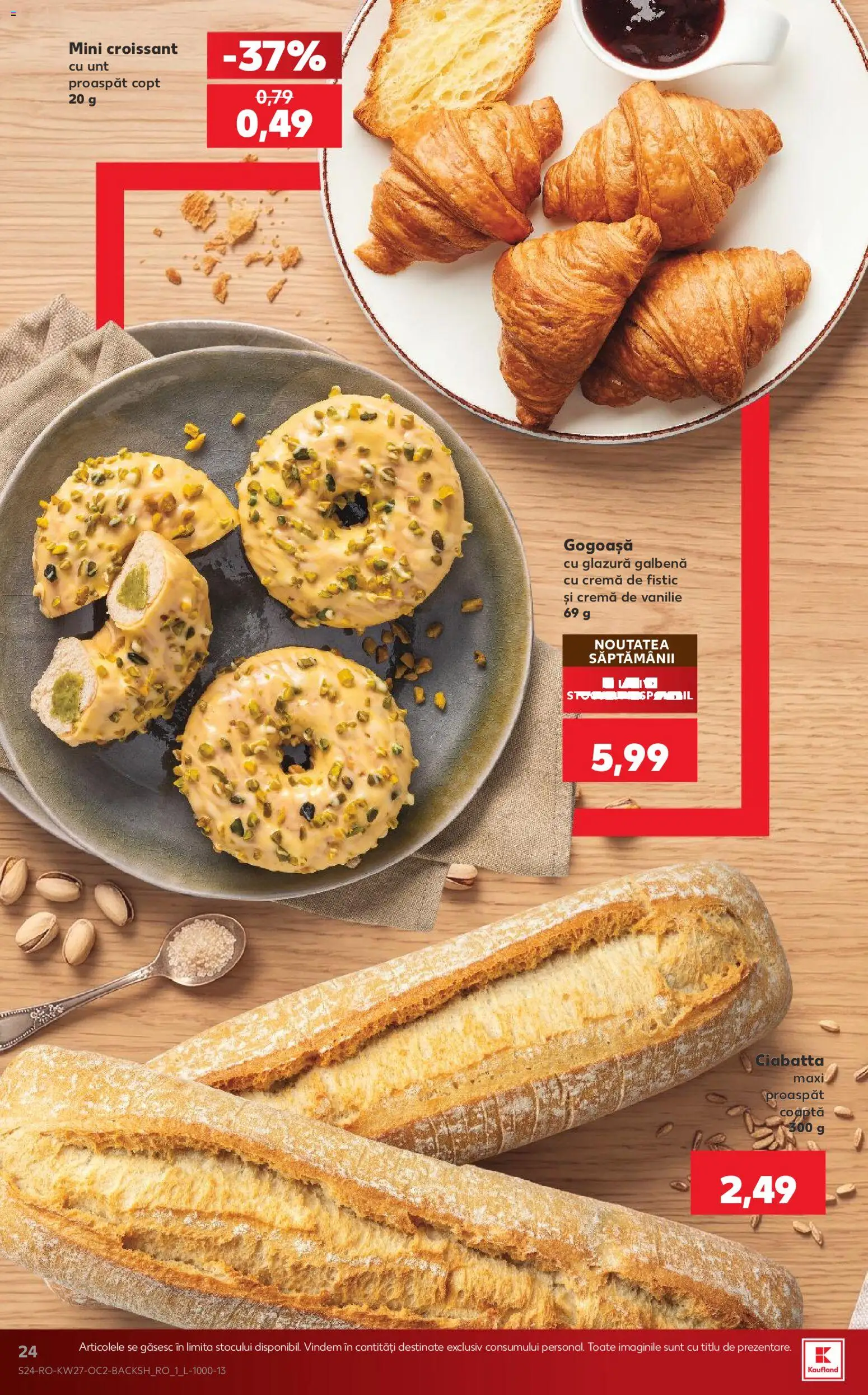 Noul catalog Kaufland – valabil de la 01.07.2026 | Pagină: 24 | Produse: Divan, Unt, Cremă, Fistic