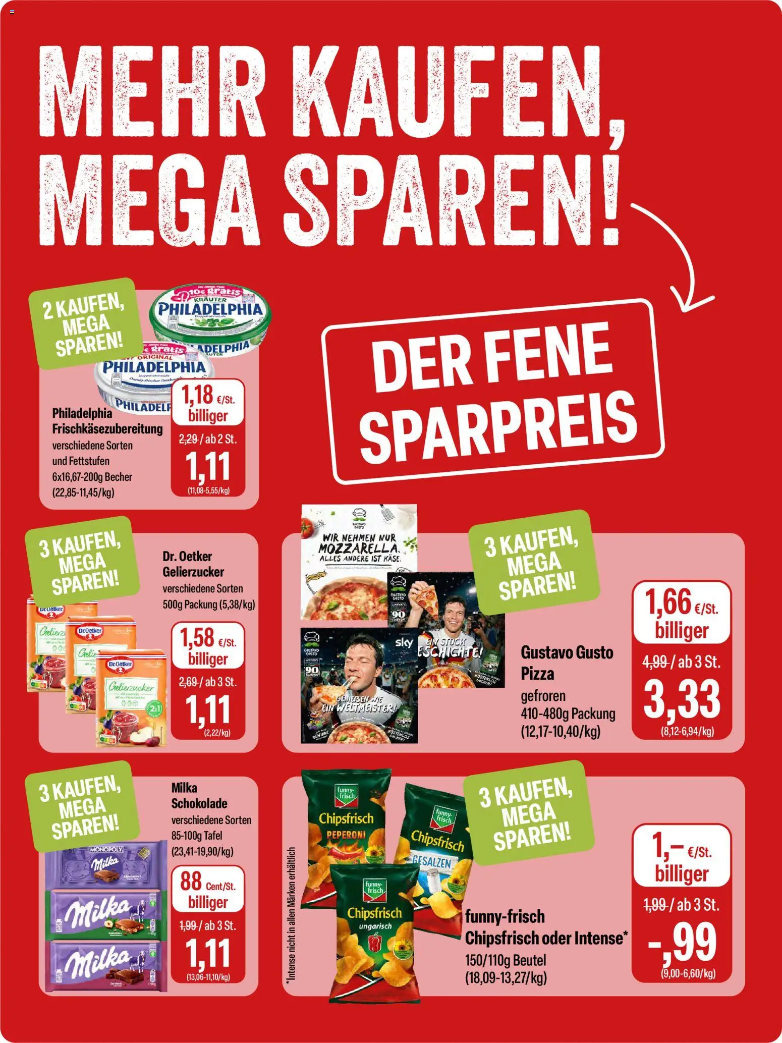 Feneberg Angebote – gültig ab 09.07.2026 | Seite: 10 | Produkte: Gustavo gusto, Schokolade, Funny frisch, Pizza