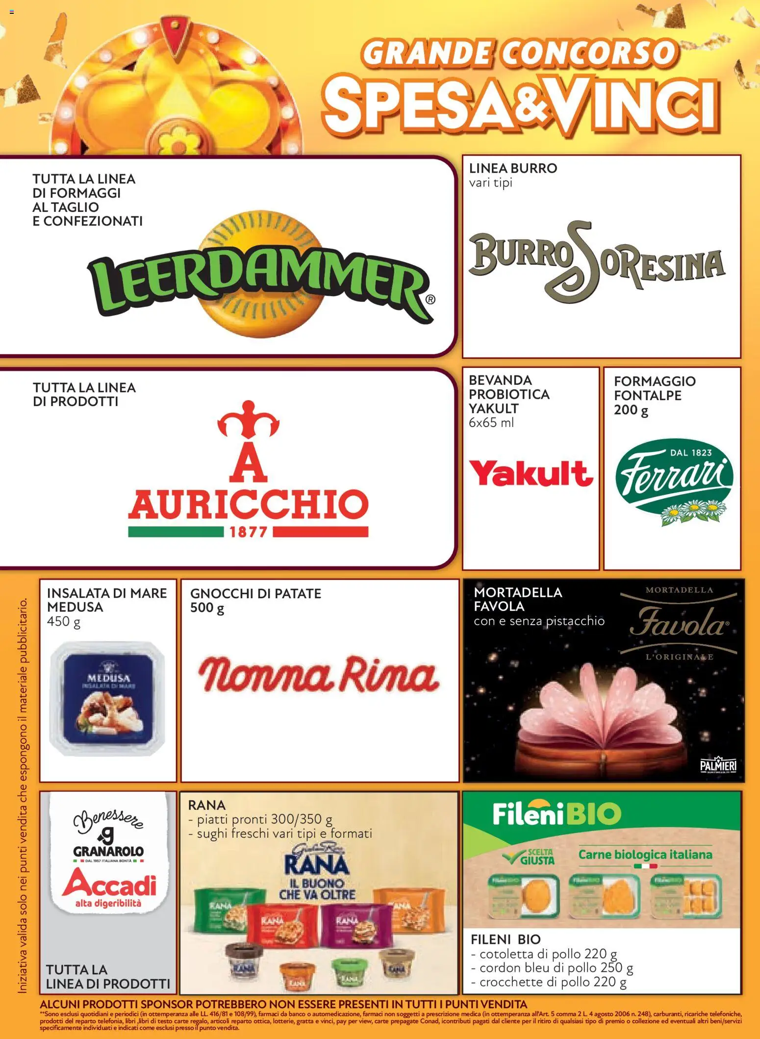 Volantino Conad del 07/10/2026 | Pagina: 6 | Prodotti: Burro, Crocchette, Mortadella, Gnocchi
