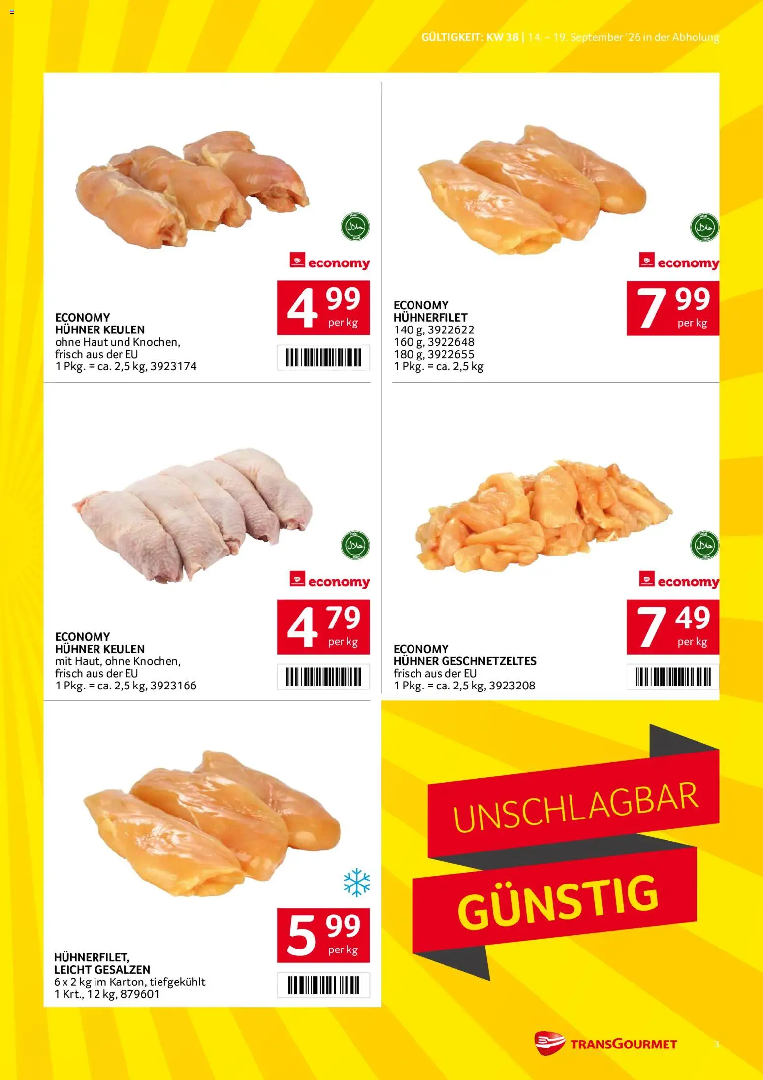 Transgourmet Flugblatt gültig ab 14.09.2026 | Seite: 3