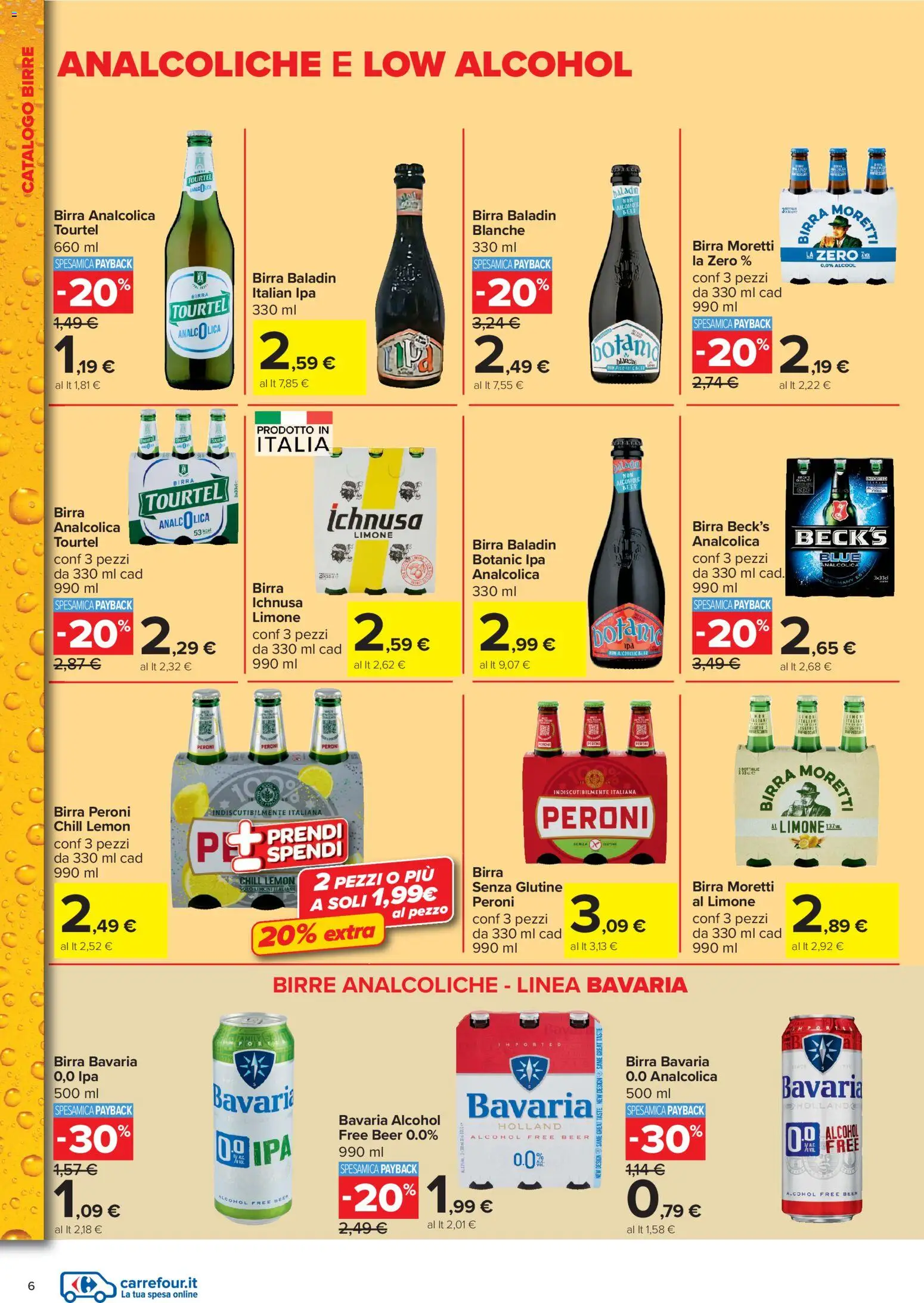 Volantino Carrefour del 03.06.2026 | Pagina: 6 | Prodotti: Birra, Limone, Birra Moretti