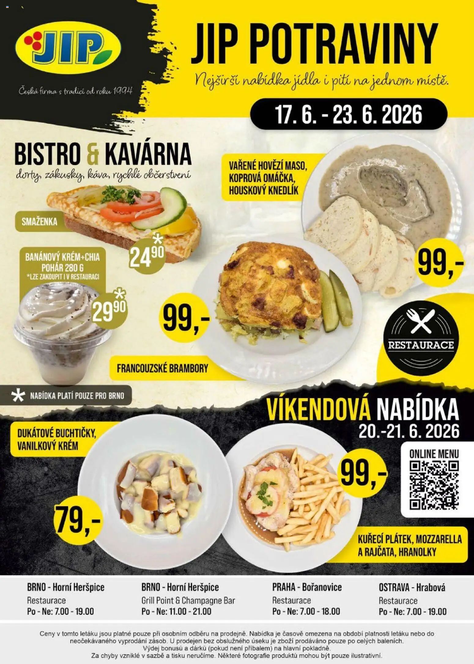 Jip leták - Cash & Carry od 17.06.2026 | Strana: 20 | Produkty: Hranolky, Krém, Brambory, Potraviny