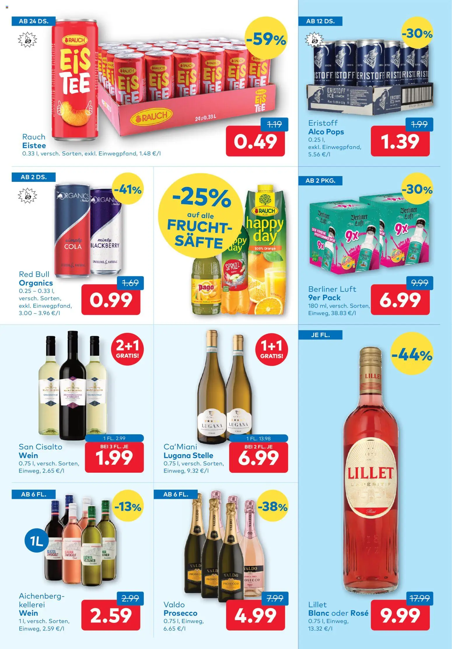 T&G Flugblatt gültig ab 27.08.2026 | Seite: 7 | Produkte: Eis, Prosecco, Wein, Äpfel