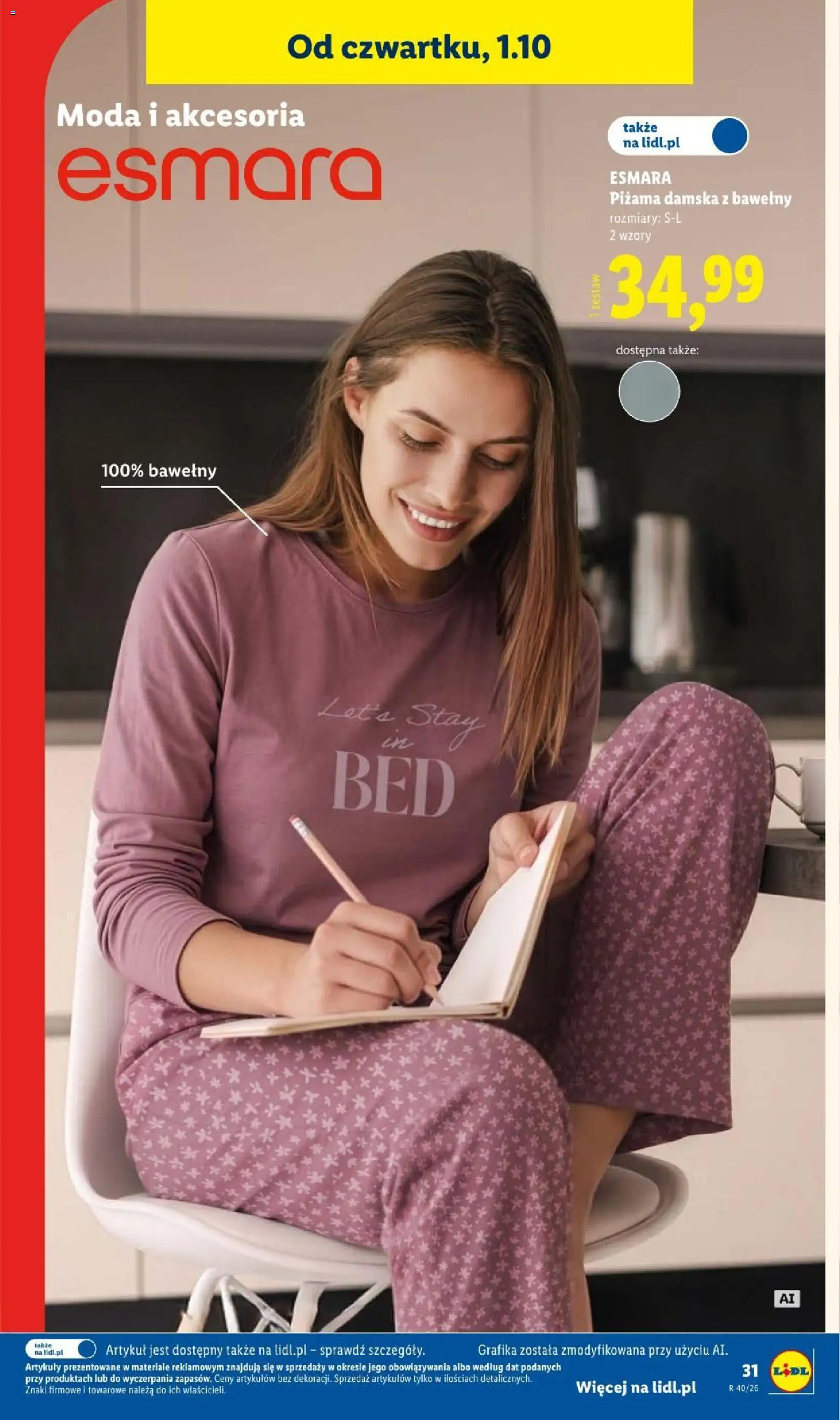Lidl Katalog od 28.09.2026 | Strona: 39 | Produkty: Piżama, Damska piżama