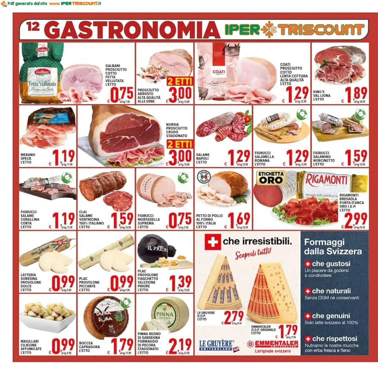Volantino Ipertriscount del 02/10/2026 | Pagina: 12 | Prodotti: Salamella, Erbe, Mortadella, Forno