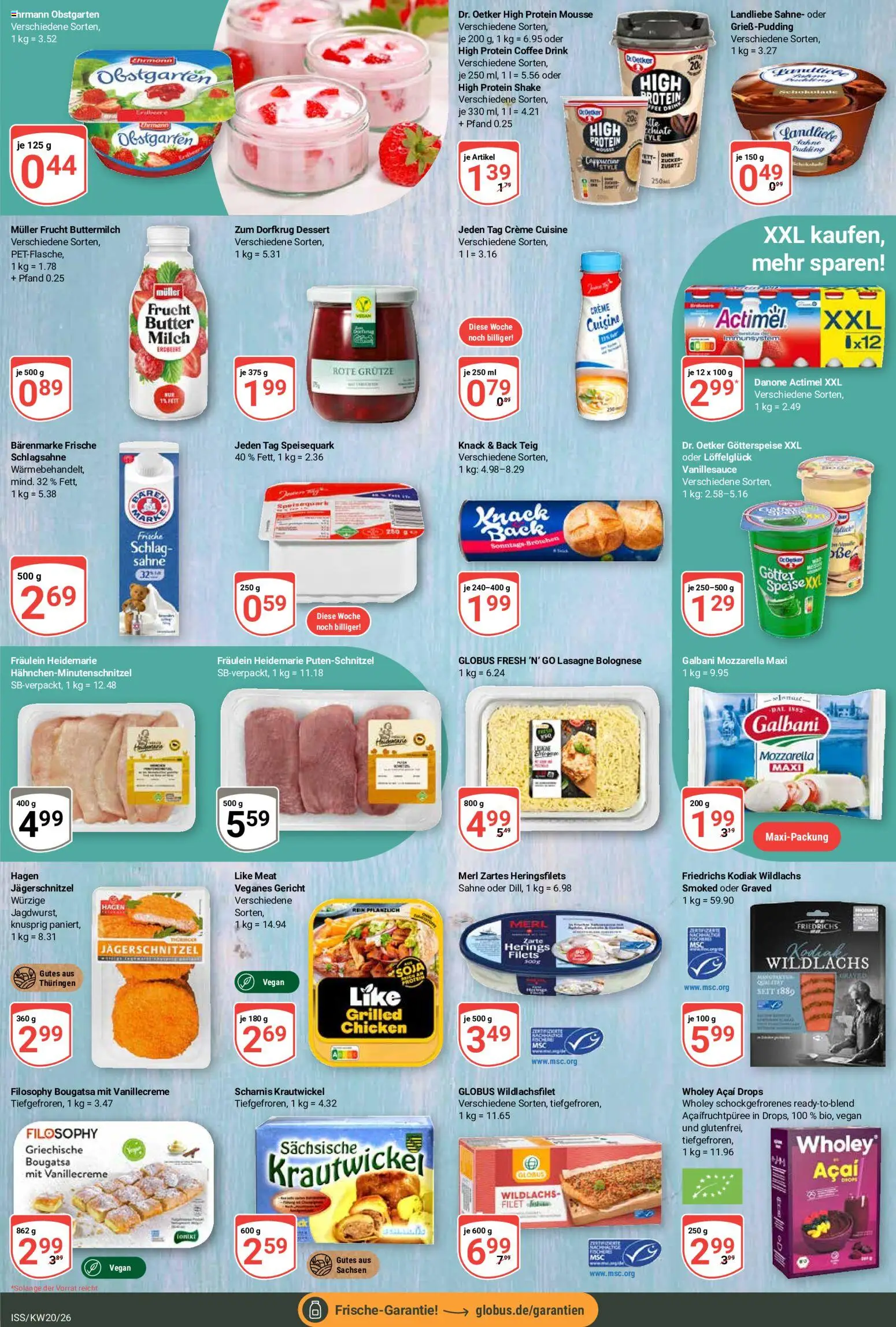 Globus Prospekt 	 – gültig ab 11.05.2026 | Seite: 13 | Produkte: Schlagsahne, Zucker, Sahne, Speisequark