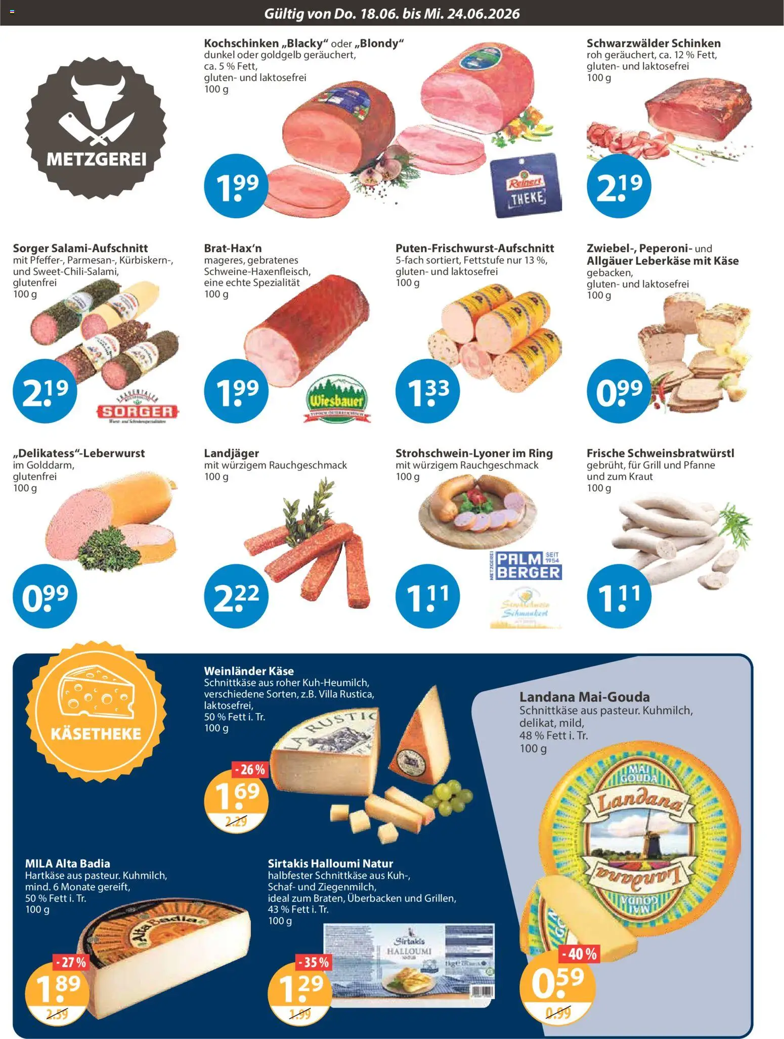 V-Markt Schwaben / Oberbayern – gültig ab 18.06.2026 | Seite: 2 | Produkte: Grill, Käse, Theke, Leberkase
