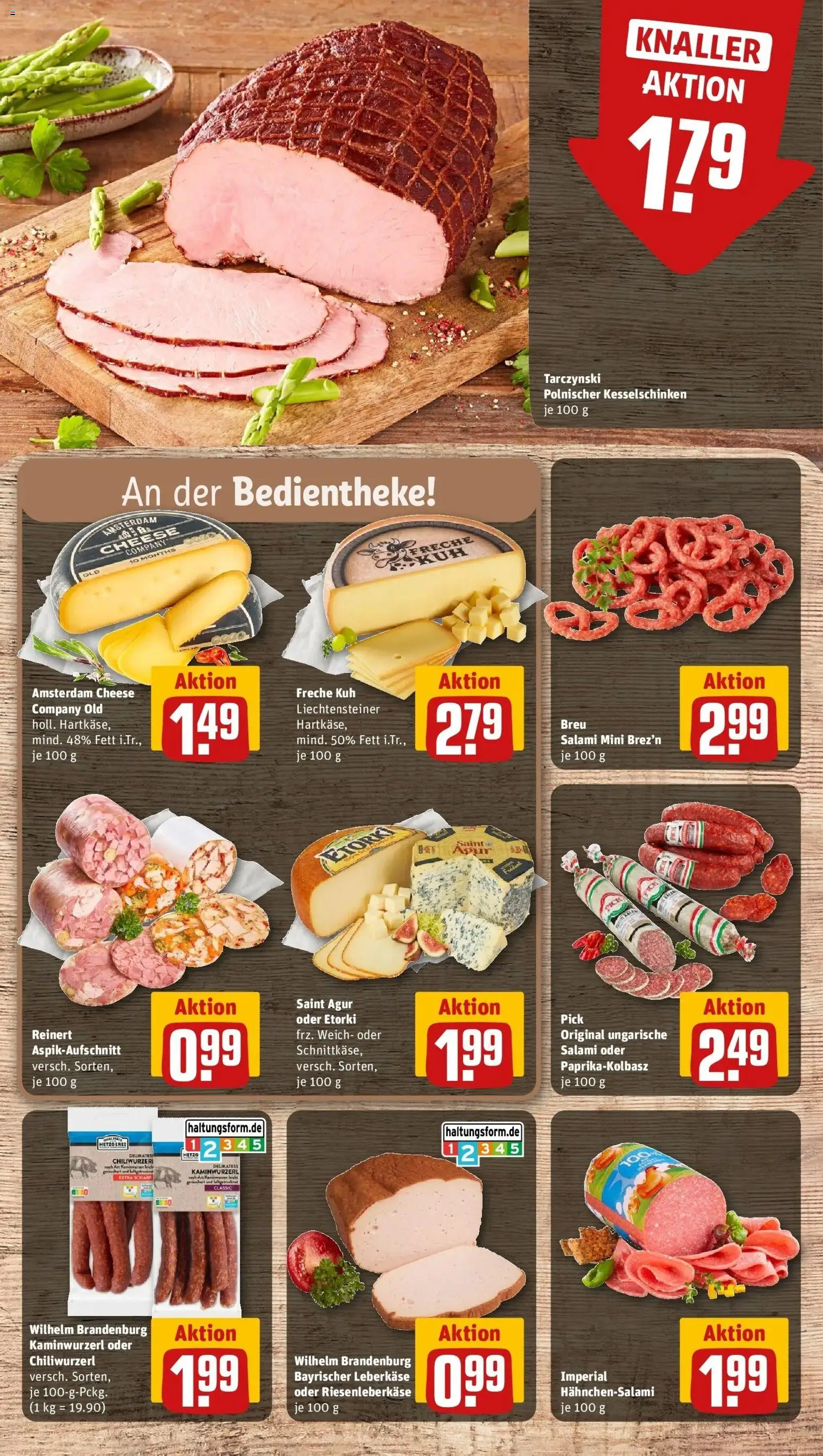 REWE Prospekt ab 14.09.2026 zum Blättern » Angebote | Seite: 8 | Produkte: Salami, Leberkase