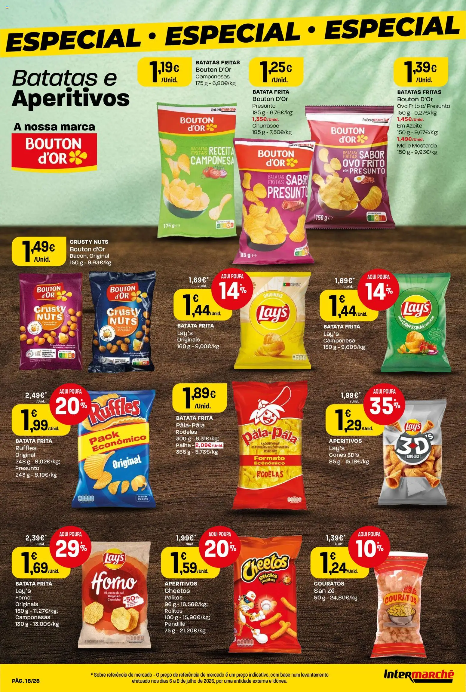 Intermarché Folheto Contact │ válido de 06/08/2026 | Página: 18 | Produtos: Amendoins, Batata, Batata frita, Batatas fritas