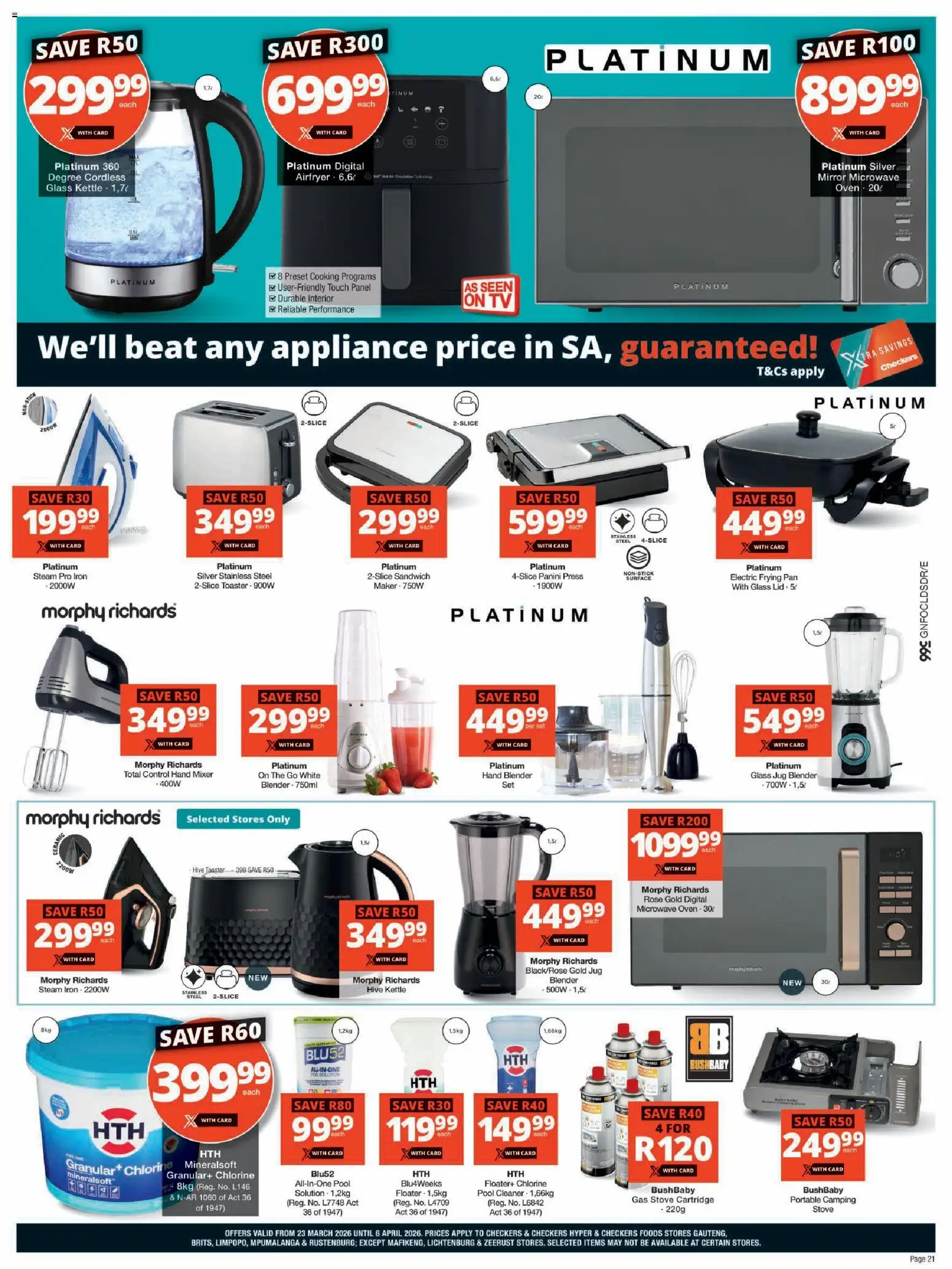 Checkers - Gauteng - March Month-End Promotion (23/03/2026 - 06/04/2026 ...