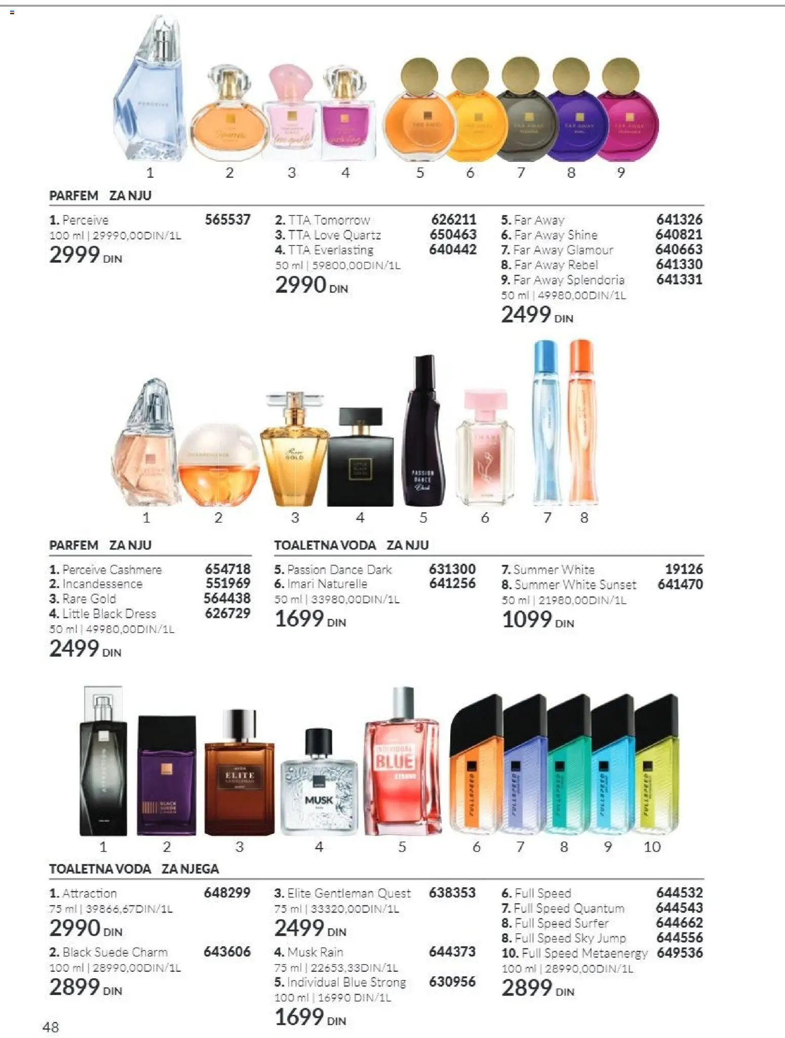 AVON katalog - važi od 01.11.2026 | Strana: 48 | Proizvode: Parfem, Toaletna voda, Voda