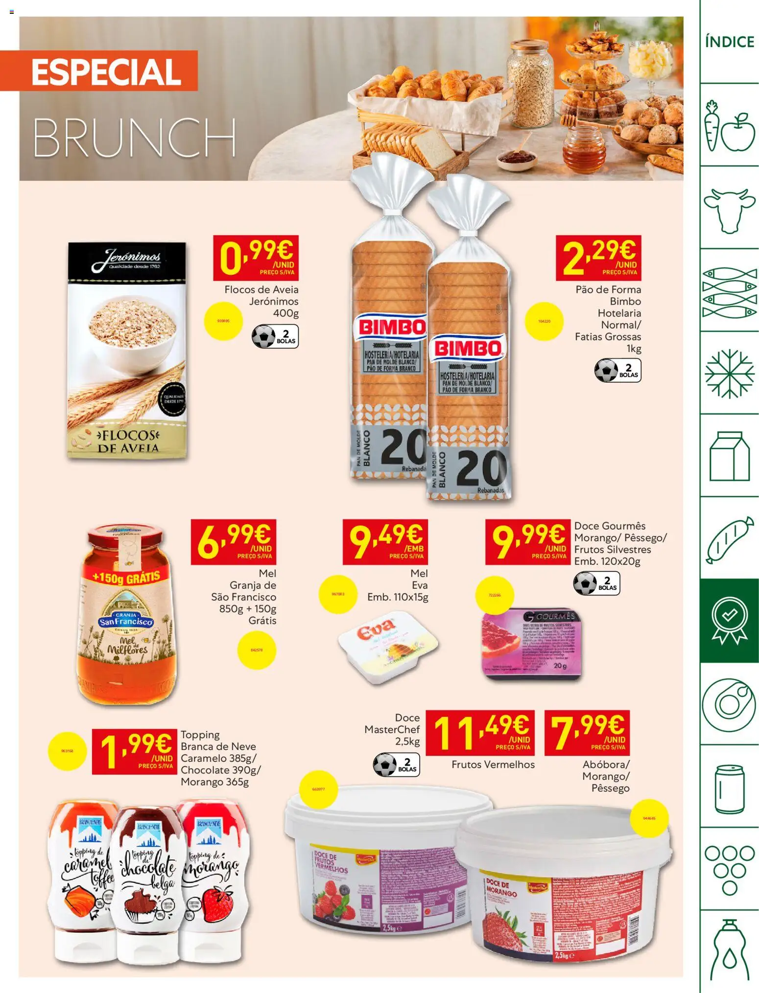 Recheio Horeca │ válido de 05.05.2026 | Página: 19 | Produtos: Aveia, Pão de forma, Pão, Chocolate
