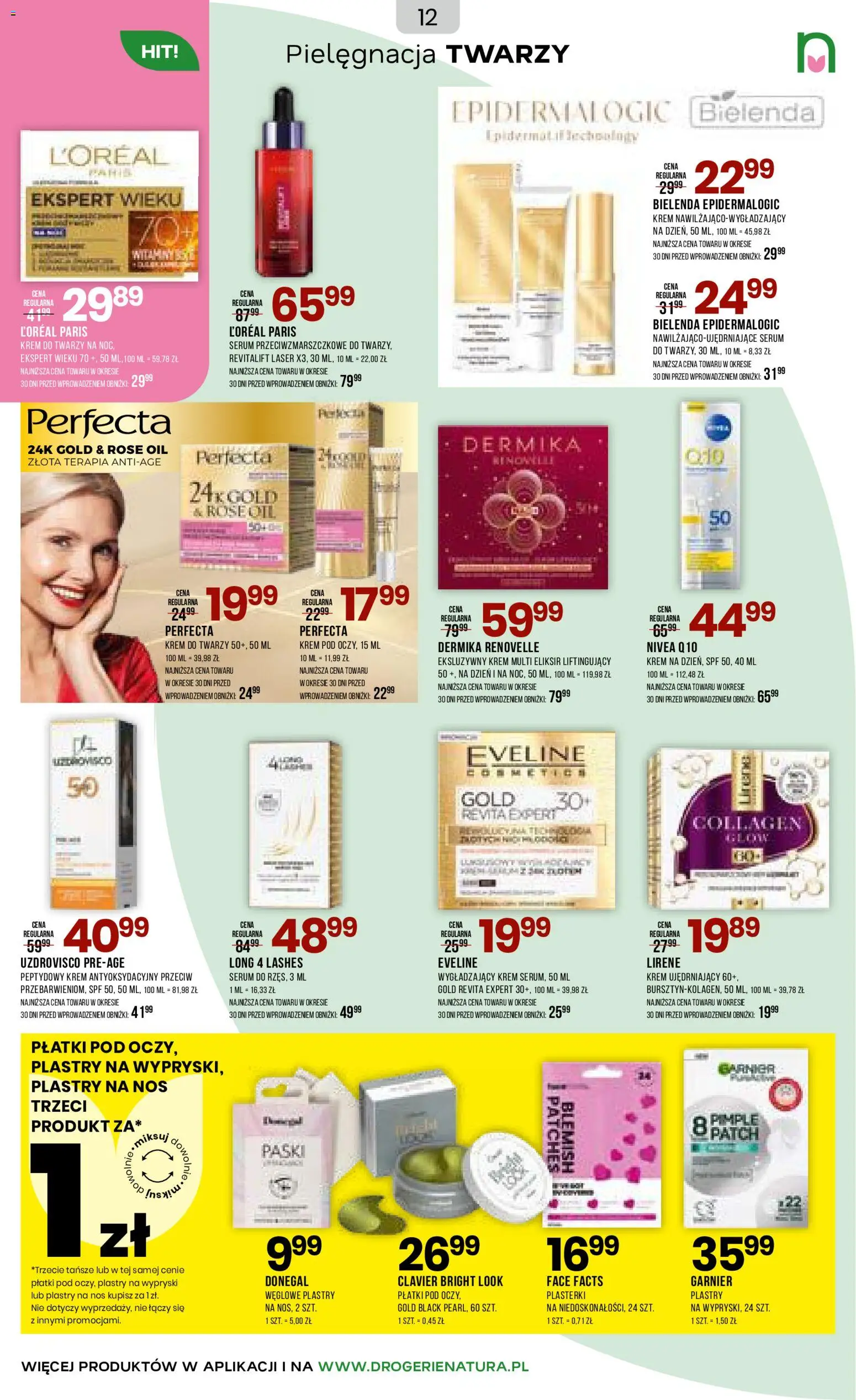 Drogerie Natura gazetka od 18.05.2026 | Strona: 12 | Produkty: Płatki, Krem, Krem do twarzy