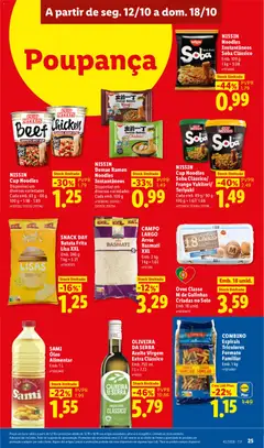 Pré-visualização SAMI Óleo Alimentar, Emb. 1 L válido de 12/10/2026 | Página: 25 | Produtos: Azeite, Frango, Ovos, Batatas fritas