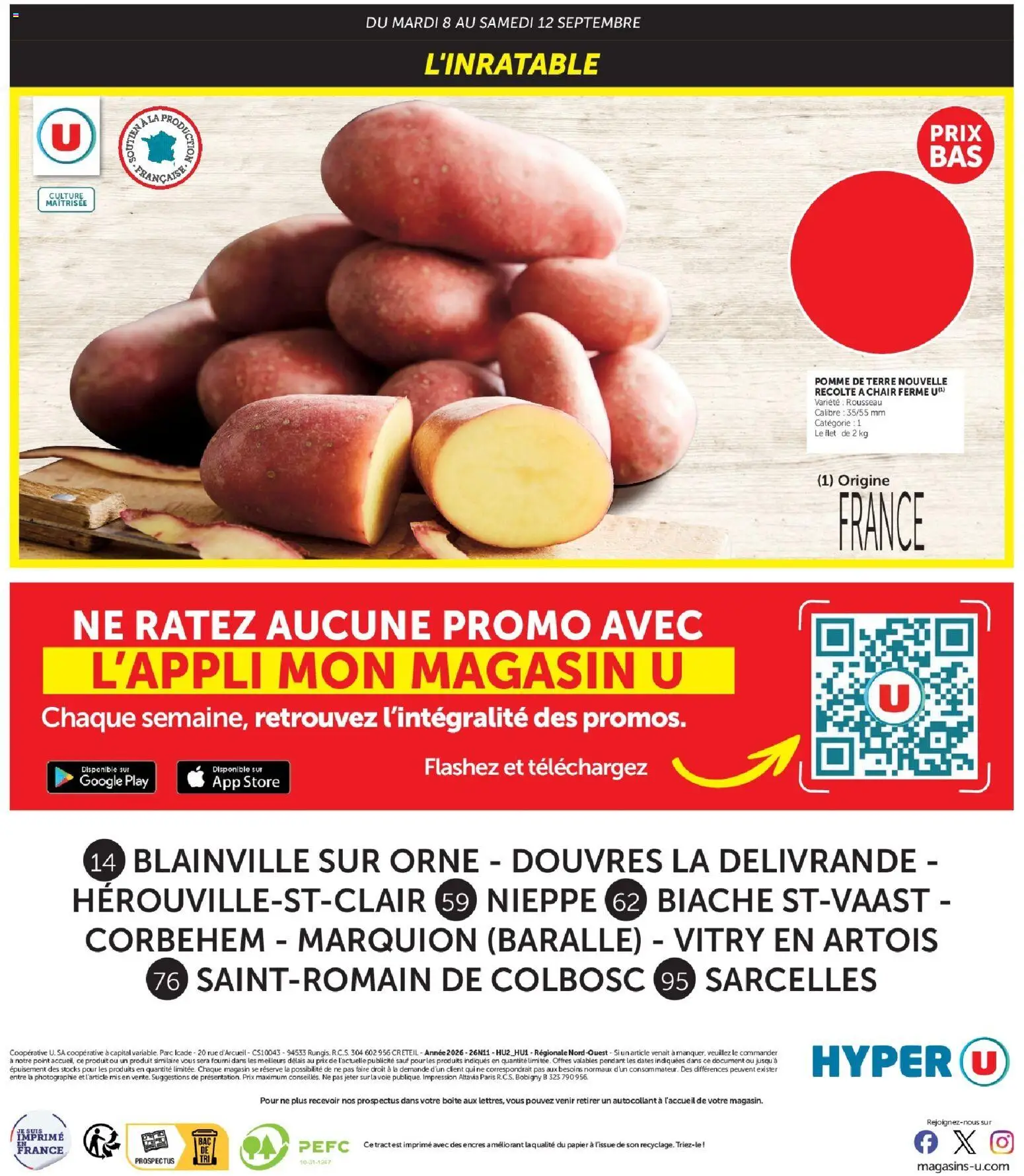 {H1} | Page: 12 | Produits: Pomme, Pomme de terre, Store, Impression