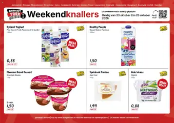 Budget Food folder - Weekend - Voorbeeld van een folder van Budget Food, geldig van 23-10-2026