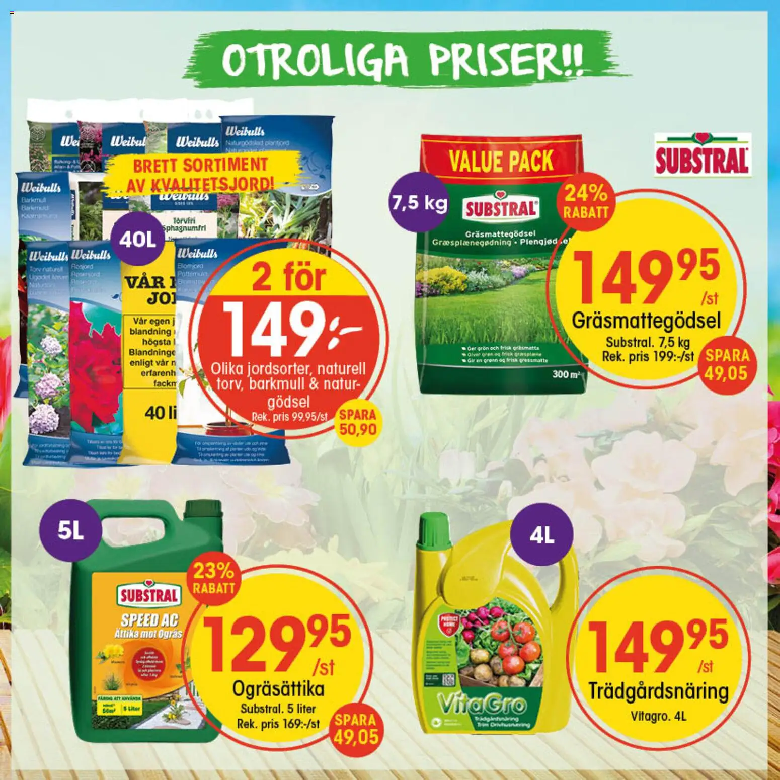 EKO reklamblad aktuell från 18.05.2026 | Sida: 4 | Produkter: Gräsmattegödsel, Torv, Ättika