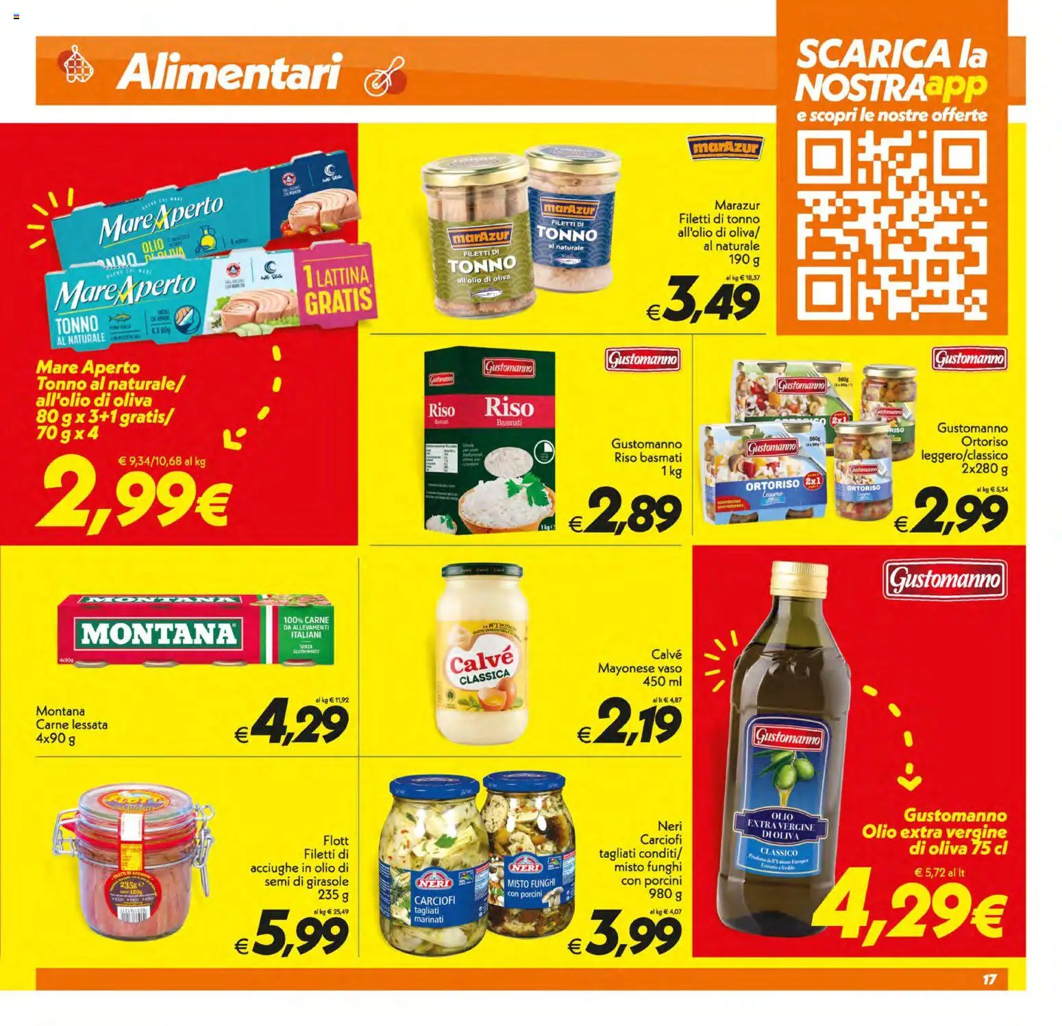 Volantino SuperConveniente del 30/06/2026 | Pagina: 17 | Prodotti: Riso, Olio, Acciughe, Olio extra vergine