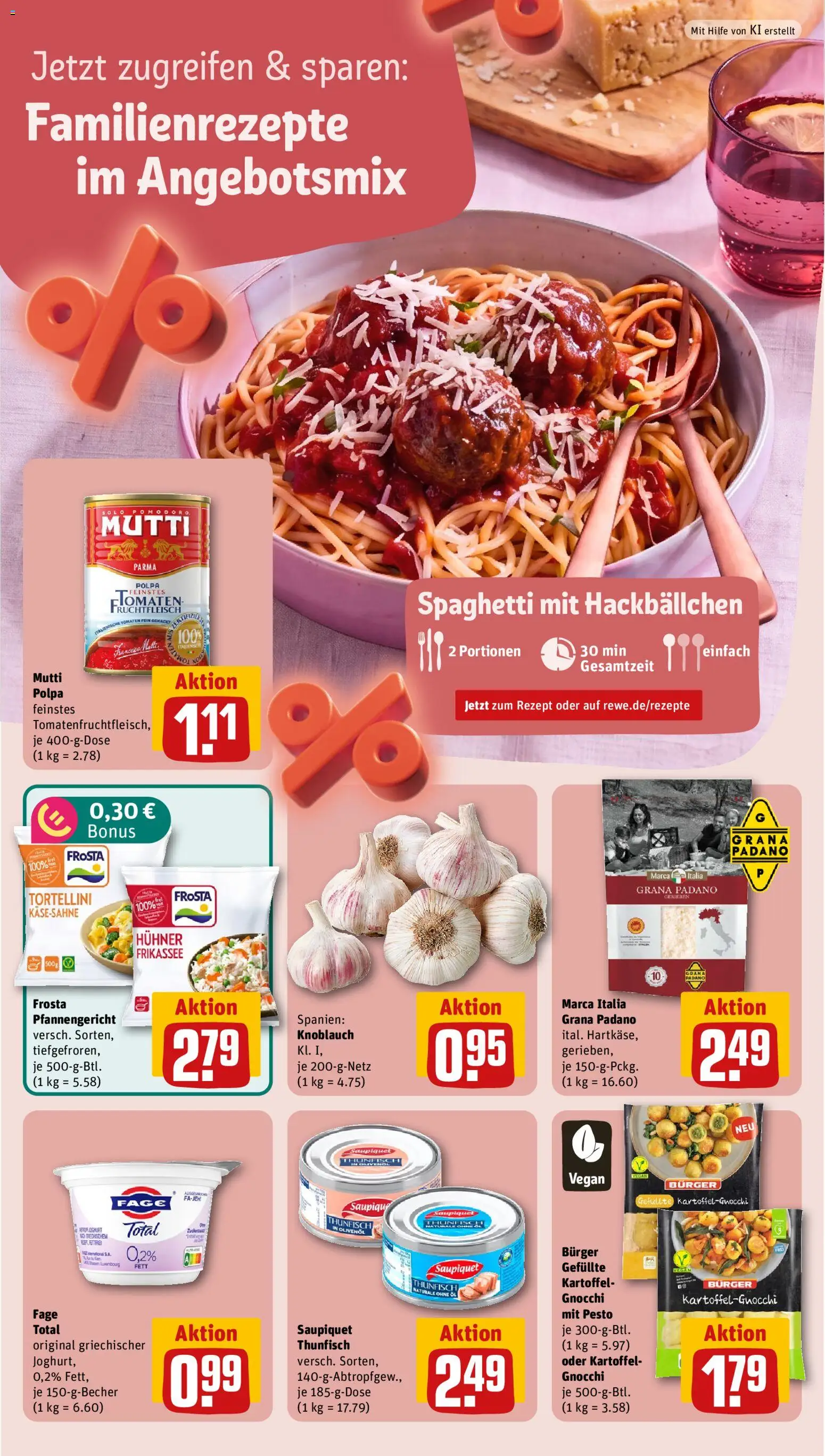 {H1} | Pagina: 4 | Producten: Gnocchi, Grana Padano, Spaghetti, Pesto
