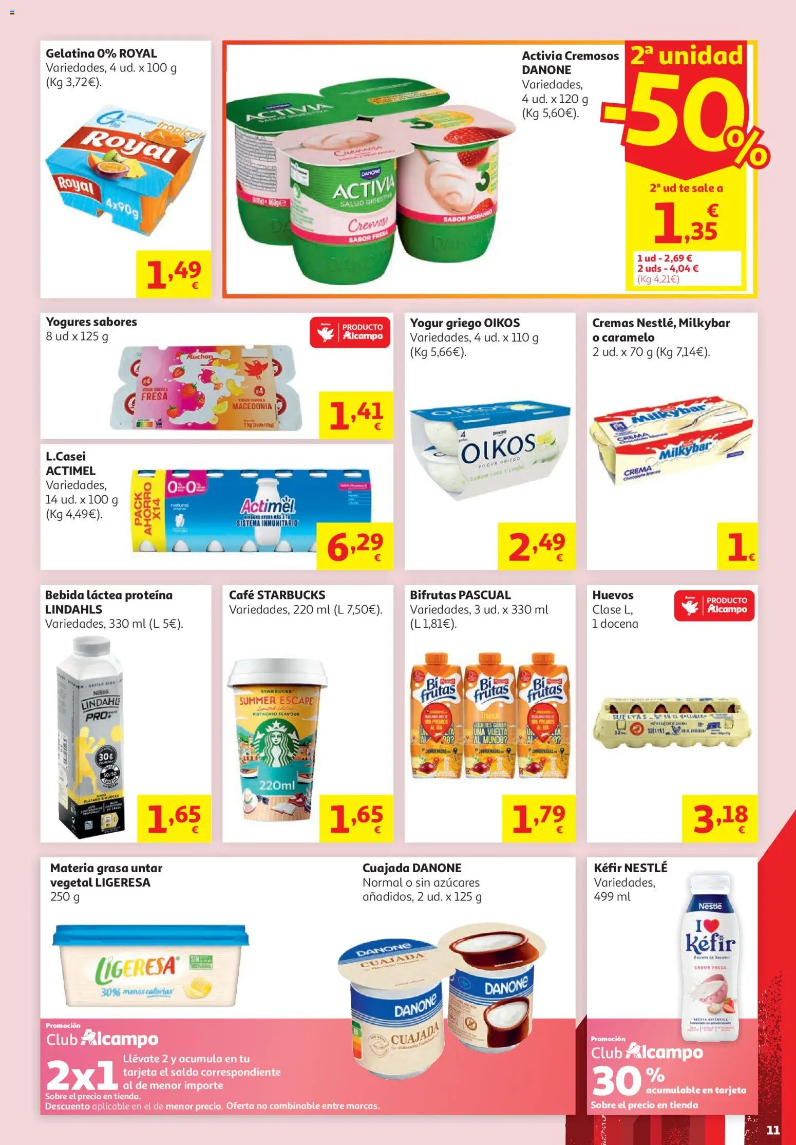 Alcampo - HP Nacional │ válido desde el 16.06.2026 | Página: 11 | Productos: Gelatina, Yogur, Huevos, Café