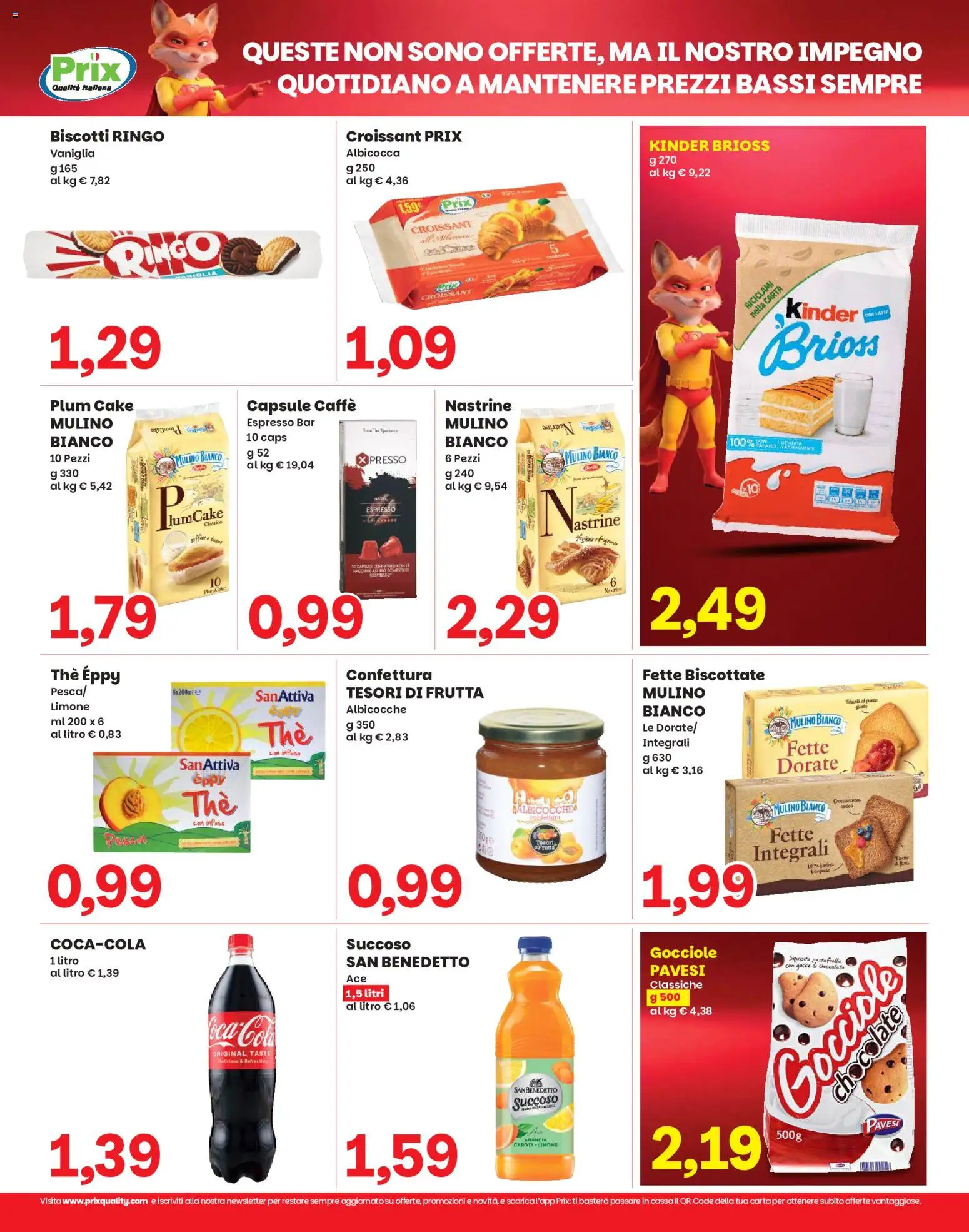 Volantino Prix del 08/09/2026 | Pagina: 9 | Prodotti: Caffè, Limone, Arancia, Fette biscottate