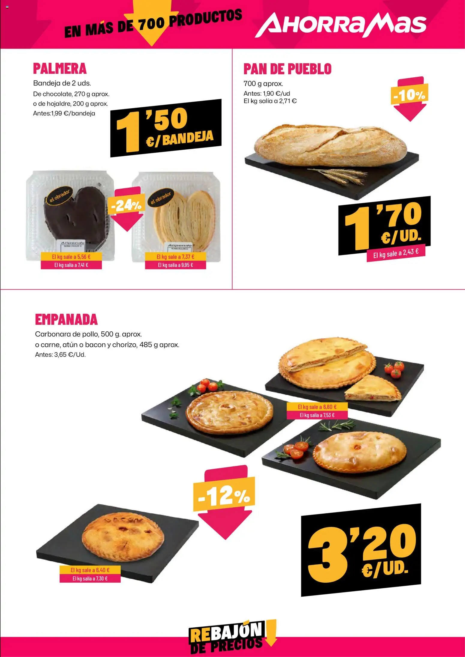 AhorraMas folleto │ válido desde el 16.04.2026 | Página: 9 | Productos: Pan, Pan de pueblo, Bandeja