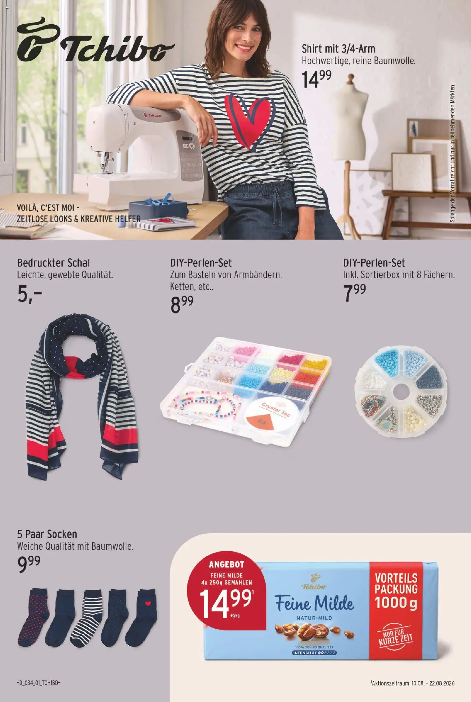 E center Prospekt – gültig ab 17.08.2026 | Seite: 32 | Produkte: Shirt, Socken, Schal