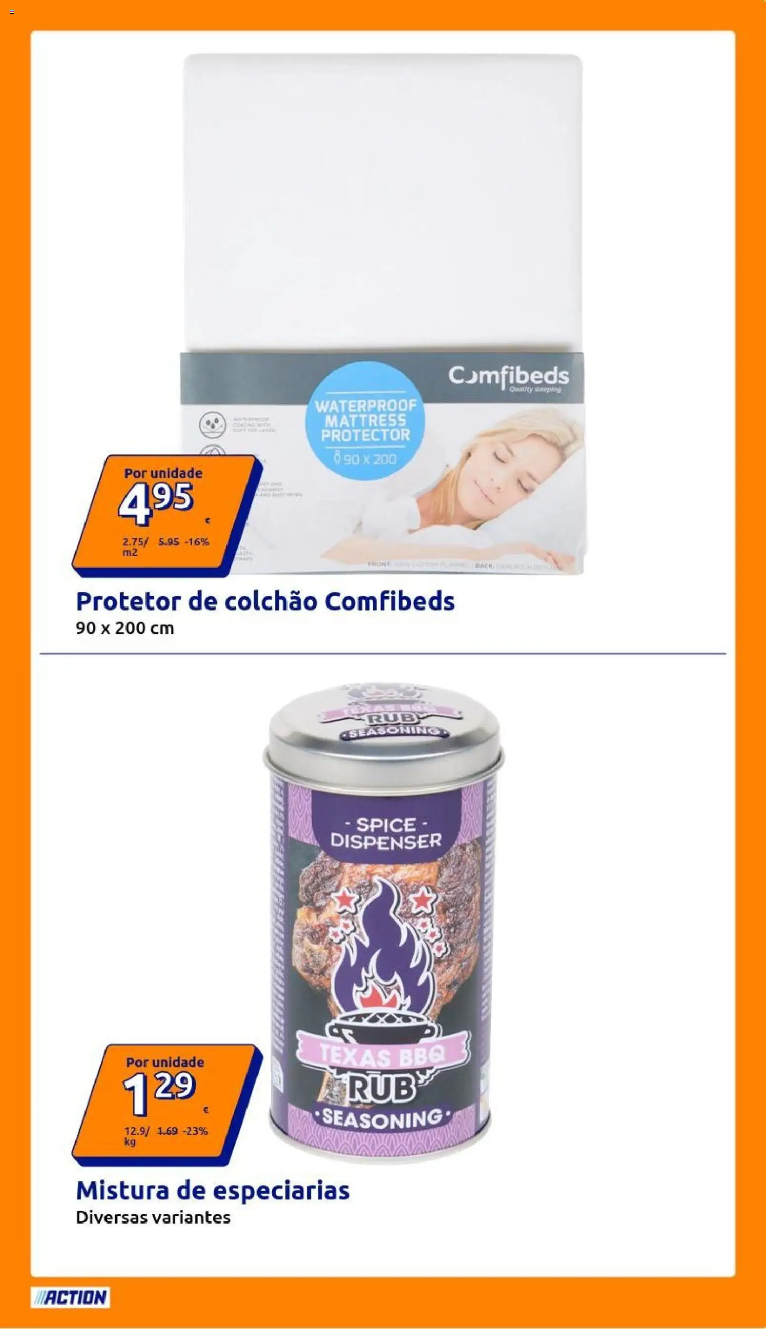 Action folheto │ válido de 19/08/2026 | Página: 13 | Produtos: Especiarias, Protetor de colchão, Colchão