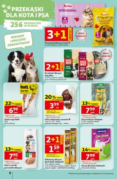 Pogląd oferty "Auchan gazetka - Świat Pupili Hipermarket" - ważna od 01.10.2026 | Strona: 8 | Produkty: Sake, Kiełbaski, Prosciutto, Przysmaki dla psa