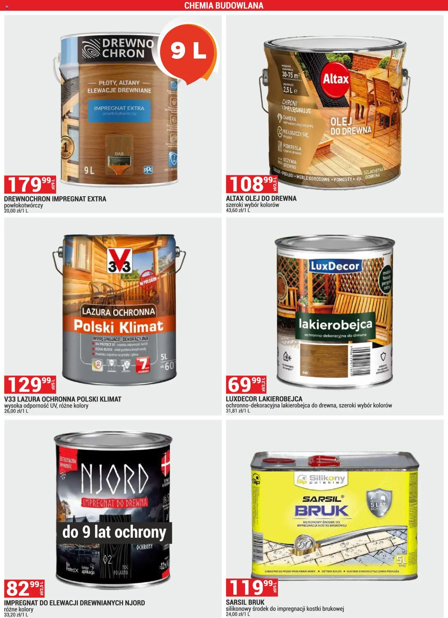 Merkury Market gazetka od 01.08.2026 | Strona: 34 | Produkty: Impregnat do drewna, Meble ogrodowe, Olej