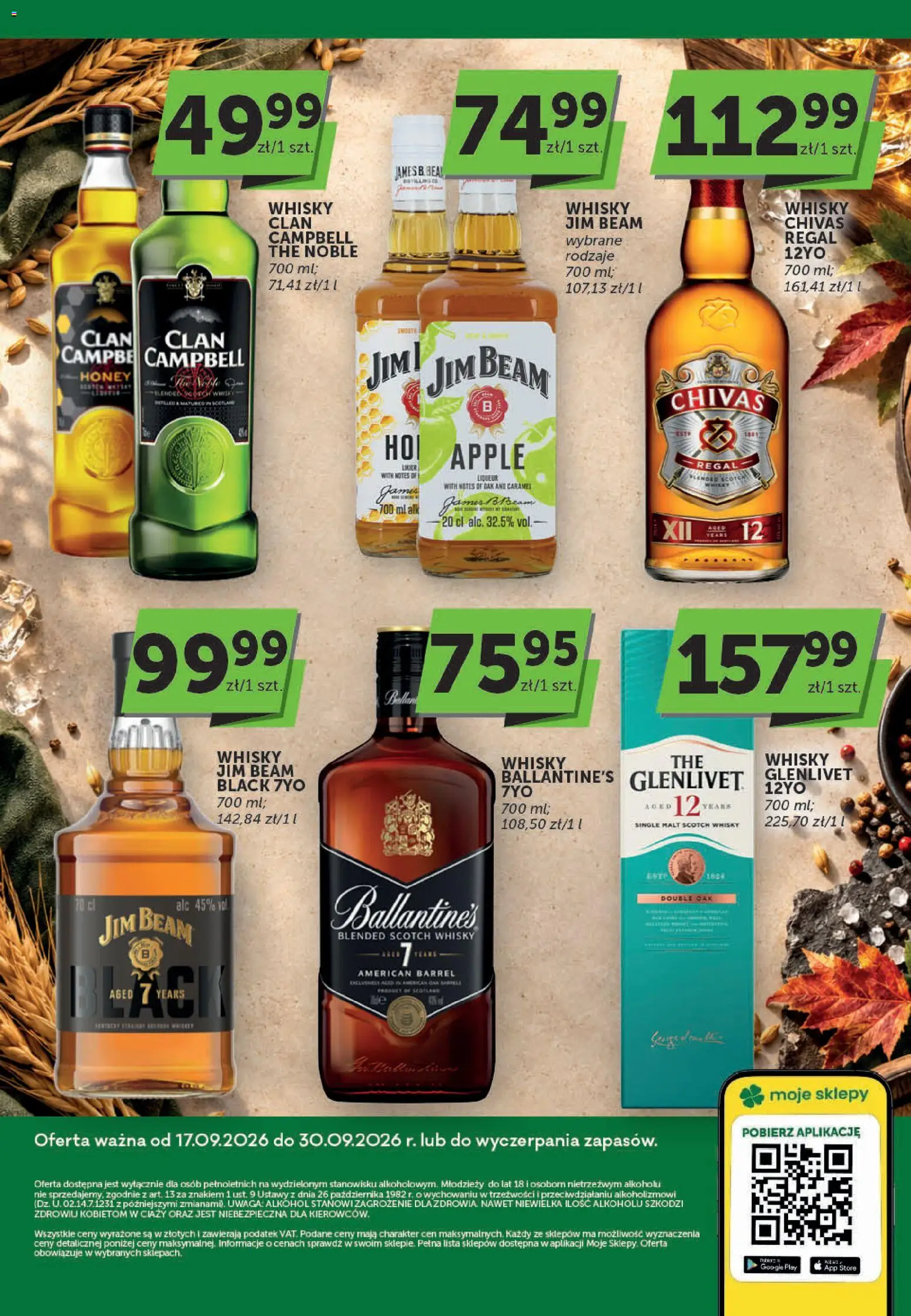 ABC gazetka - Oferta alkoholowa od 17.09.2026 | Strona: 8 | Produkty: Scotch whisky, Regał, Alkohol, Whisky