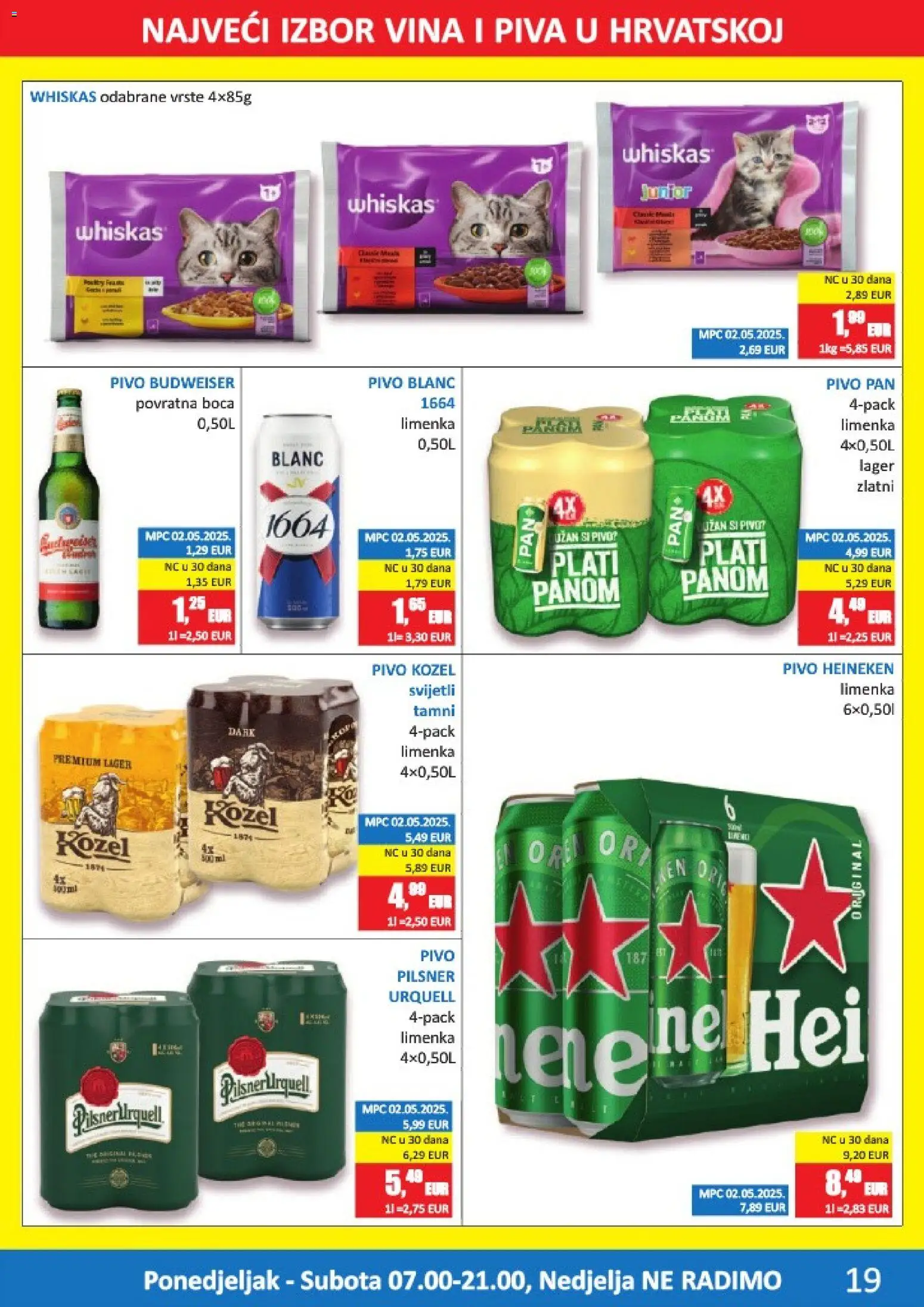 Vrutak katalog | vrijedi od 10.08.2026 | Stranica: 19 | Proizvodi: Kozel, Pivo, Heineken, Pan