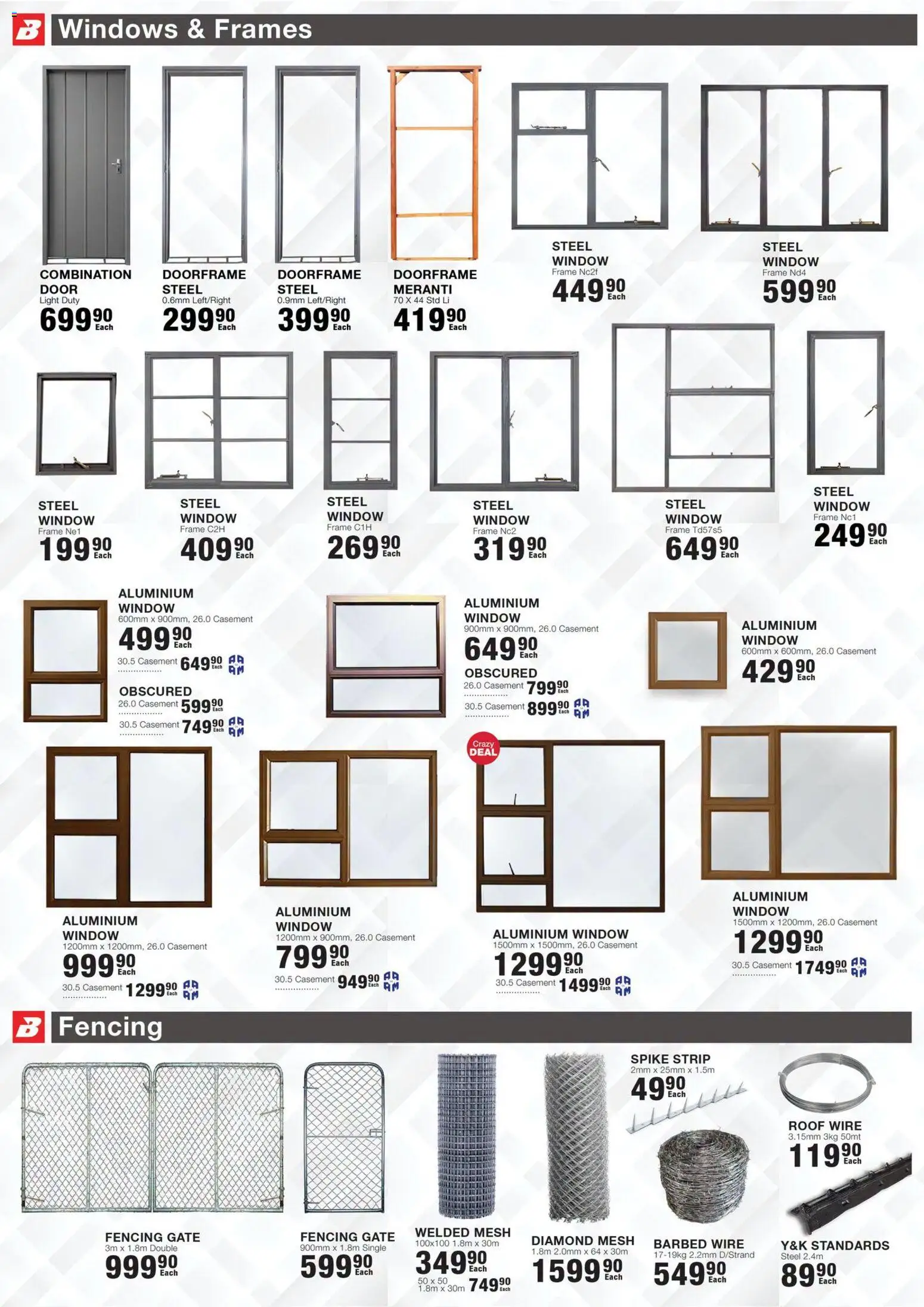 New Build It catalogue – valid from 16/07/2026 | Page: 11 | Products: Frame, Gate, Light