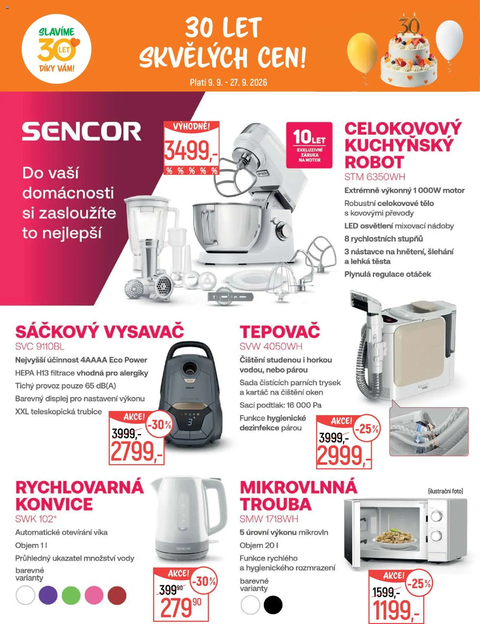 Globus leták - Pomáháme 30 let od 09.09.2026 | Strana: 26 | Produkty: Osvětlení, Konvice, Eco power, LED