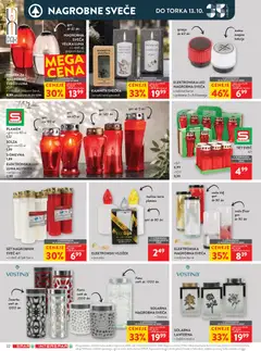 Spar katalog akcije – veljaven od 30.09.2026 | Stran: 34 | Izdelki: Nagrobne sveče, Sveča, Baterije, Svece