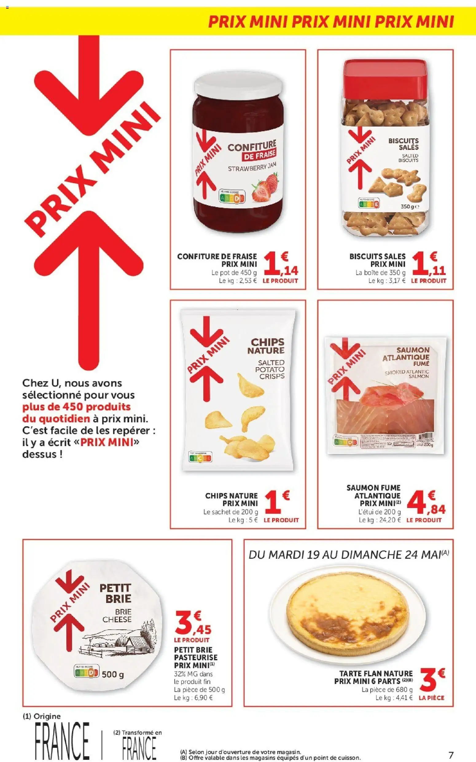 {H1} | Page: 7 | Produits: Saumon fumé, Chips, Saumon, Biscuits
