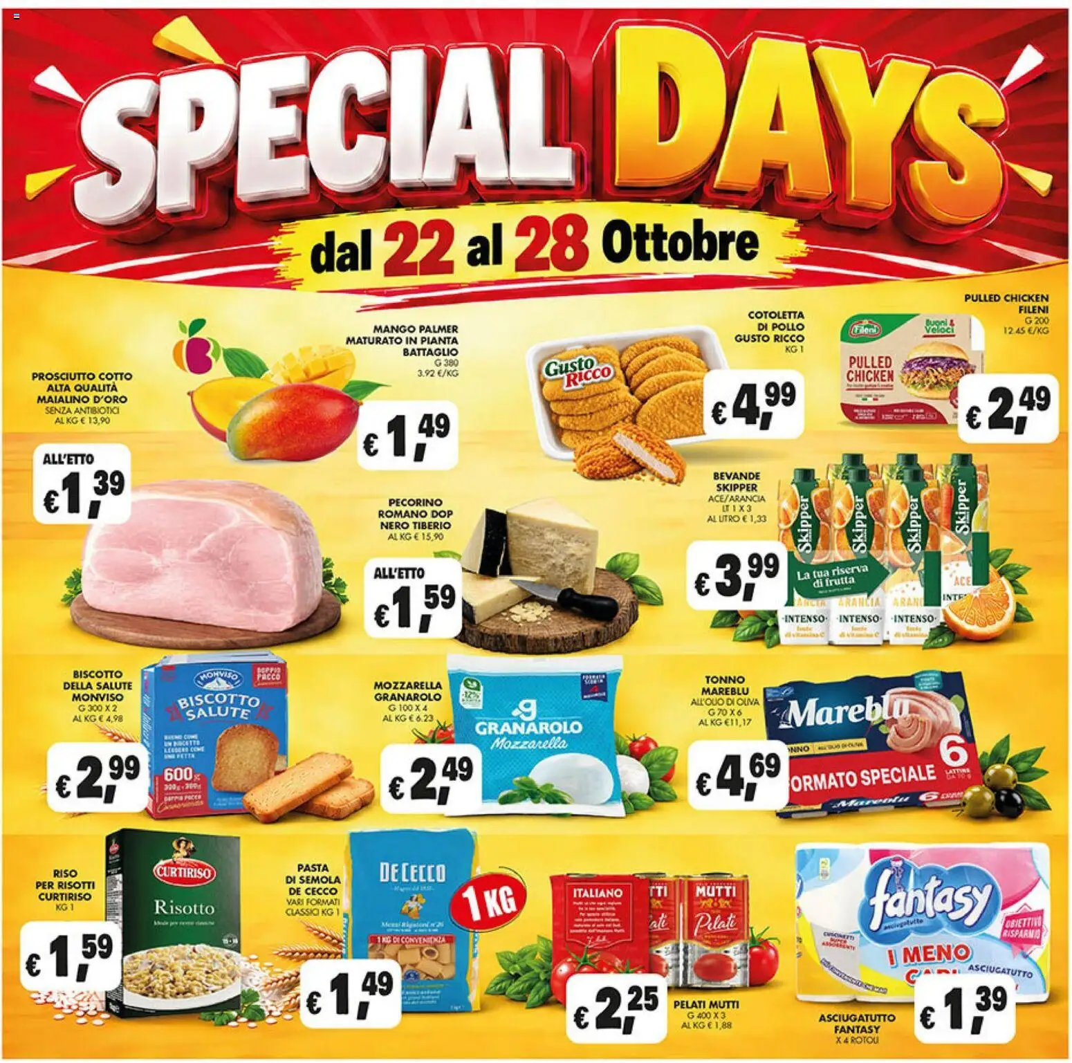Volantino Coal del 22/10/2026 | Pagina: 2 | Prodotti: Riso, Frutta, Mozzarella, Tonno