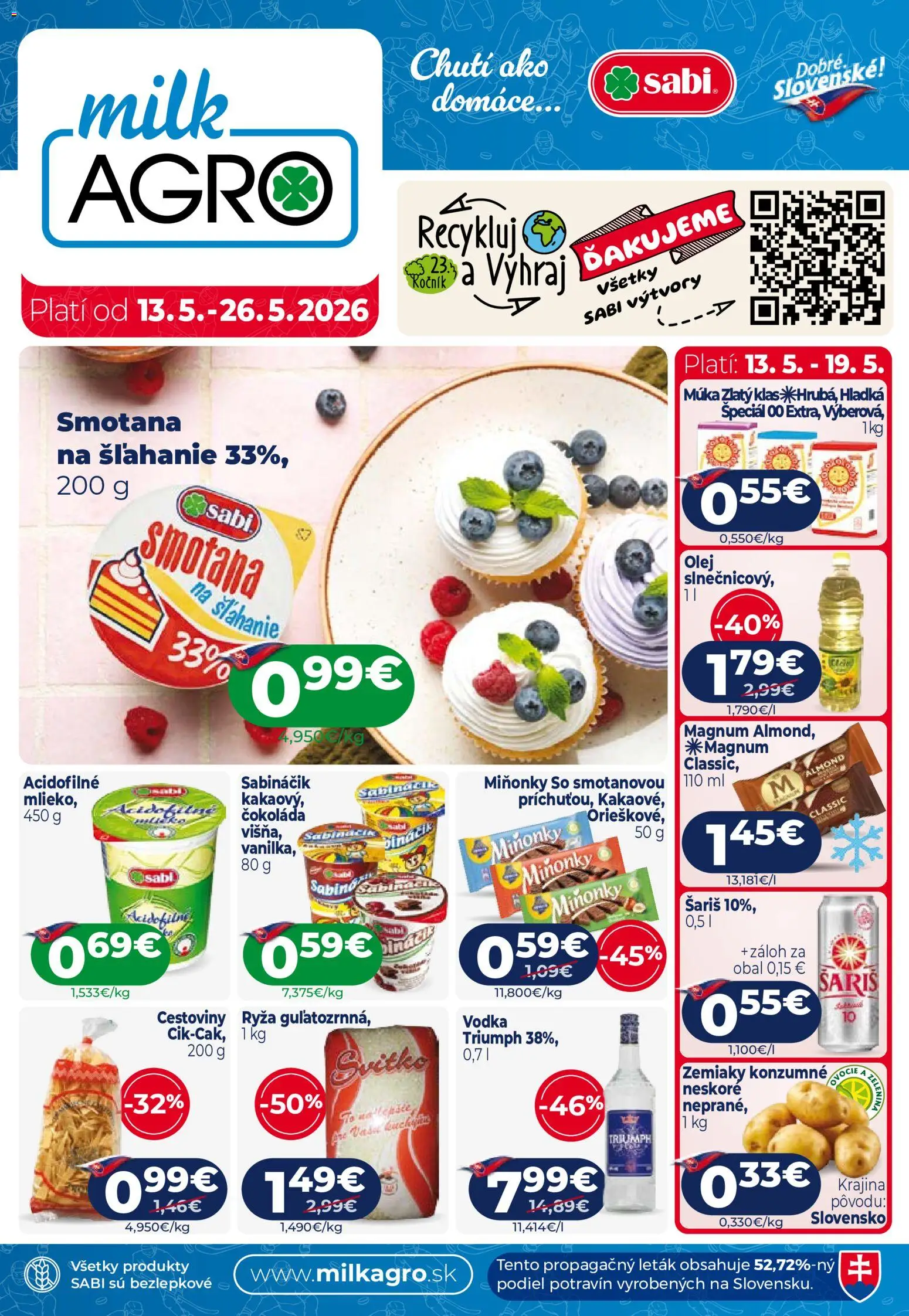 Nové Milk Agro akcie – leták je platný od 13.05.2026 | Strana: 1
