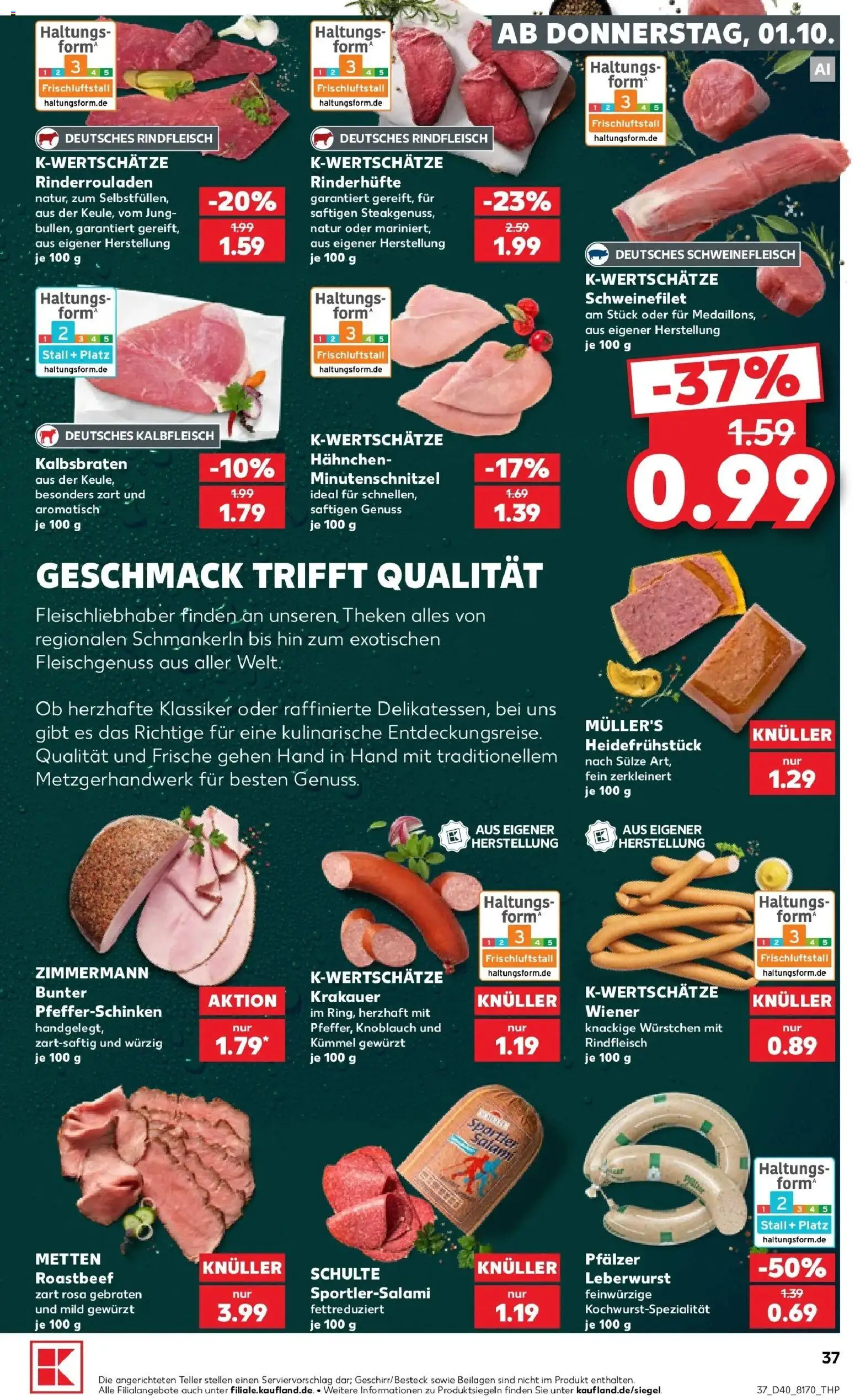 Prospekt Kaufland ab 28.09.2026 » Angebote Online zum Blättern | Seite: 47 | Produkte: Beilagen, Schweinefilet, Knoblauch, Rindfleisch