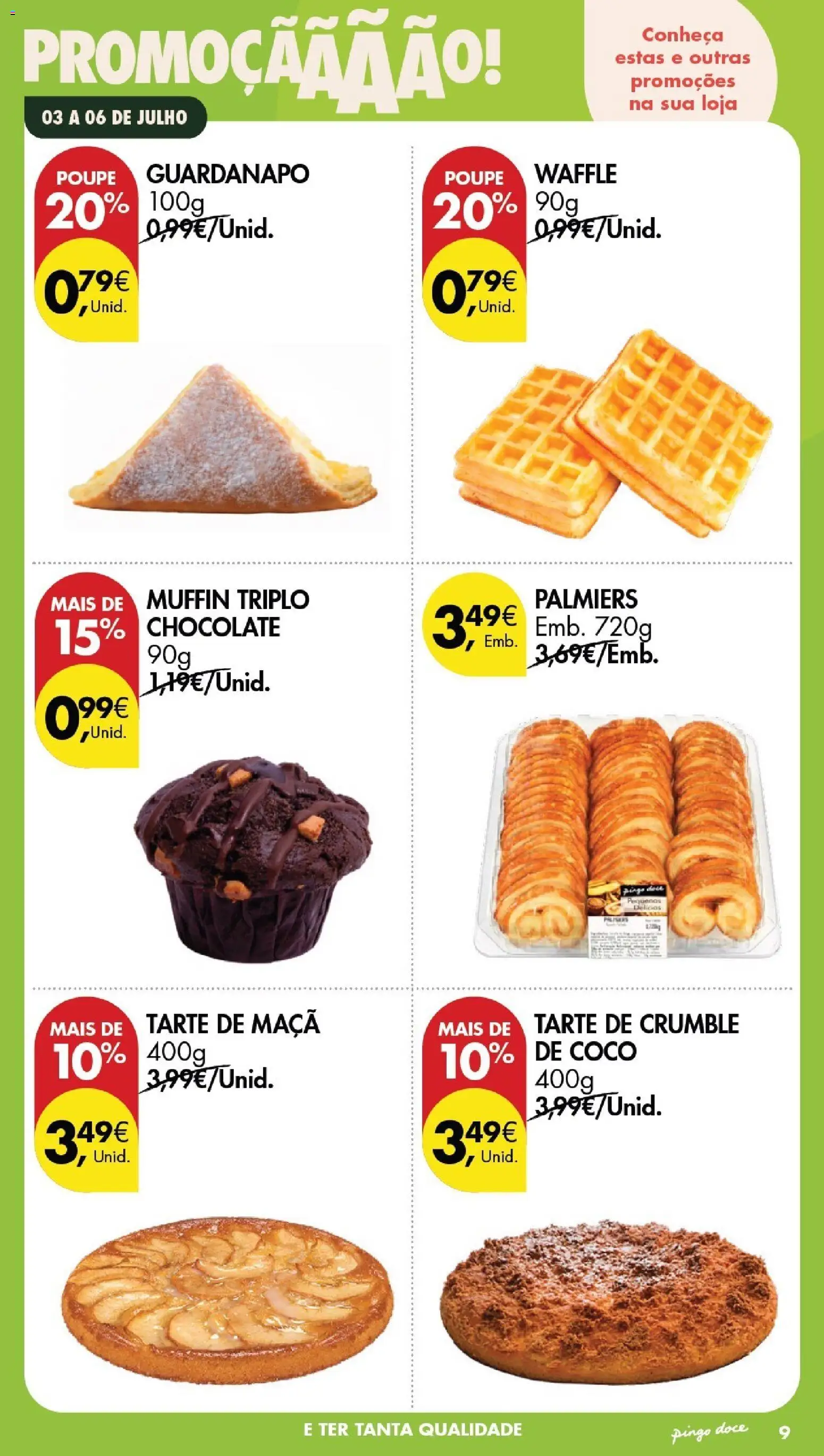 Pingo Doce Poupe este Fim de Semana │ válido de 03/07/2026 | Página: 7 | Produtos: Maça, Chocolate, Tarte
