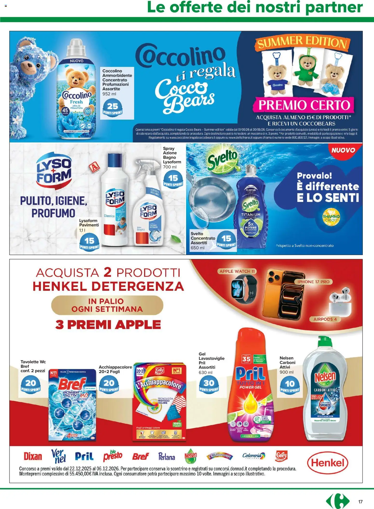 Volantino Carrefour del 02/07/2026 | Pagina: 17 | Prodotti: Lavastoviglie, Cocco, Apple Watch, Bagno