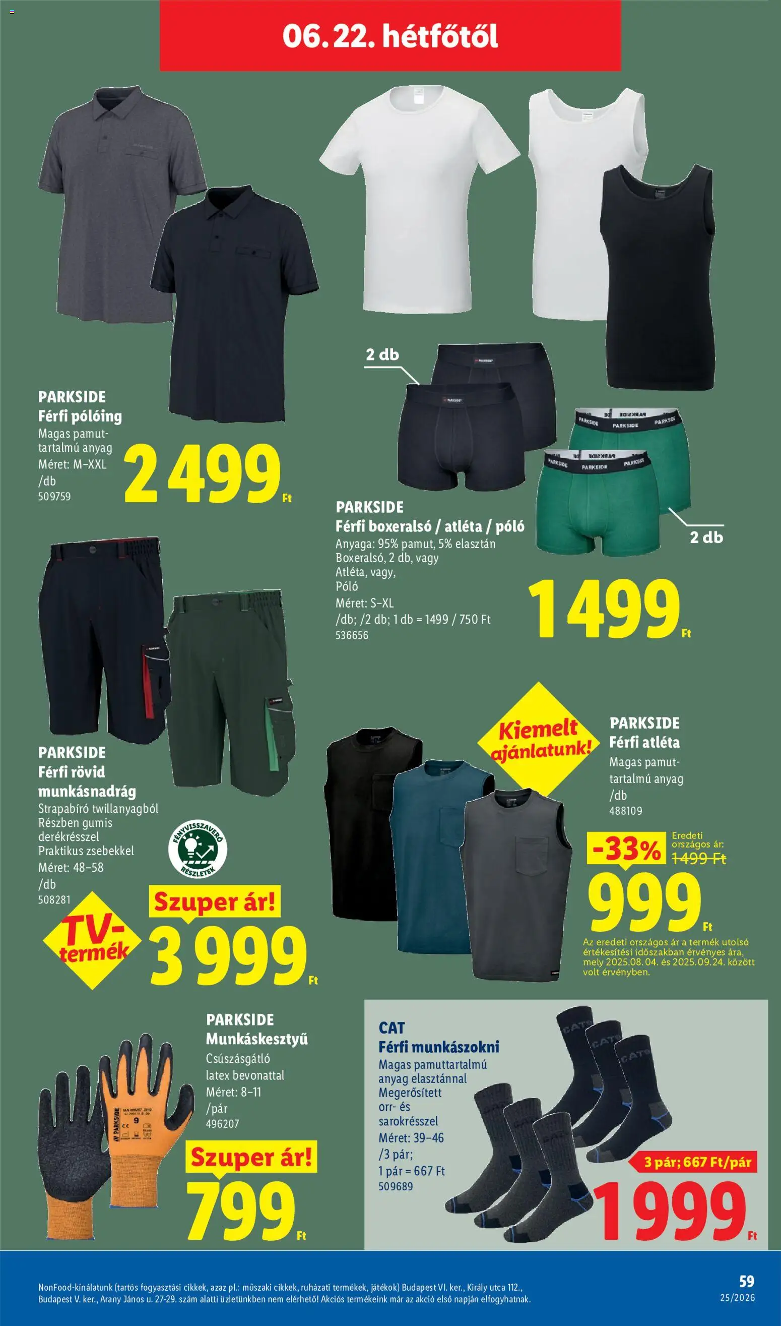 Lidl akciós ujság - amely érvényes a következő dátumtól: 18.06.2026 | Oldal: 59