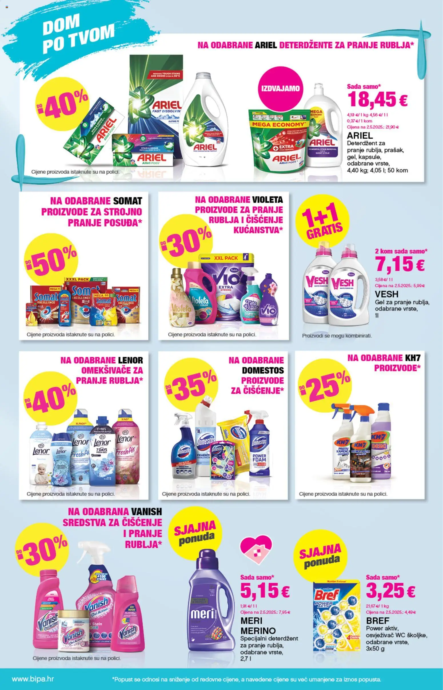 Bipa katalog | vrijedi od 17.09.2026 | Stranica: 18 | Proizvodi: Deterdžent, Domestos, Vanish, Ariel